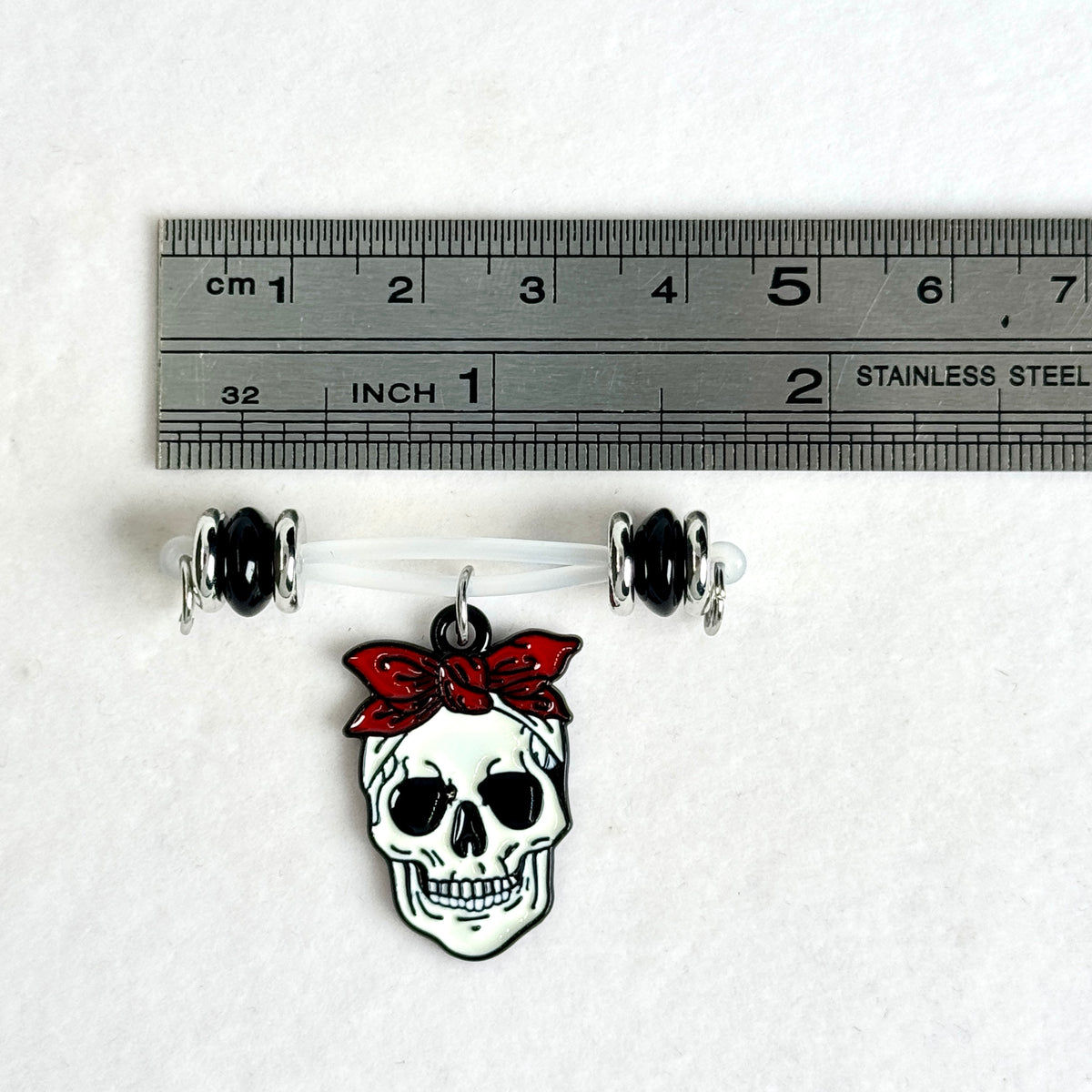 Skull Bow No-Piercing Nipple Clamps
