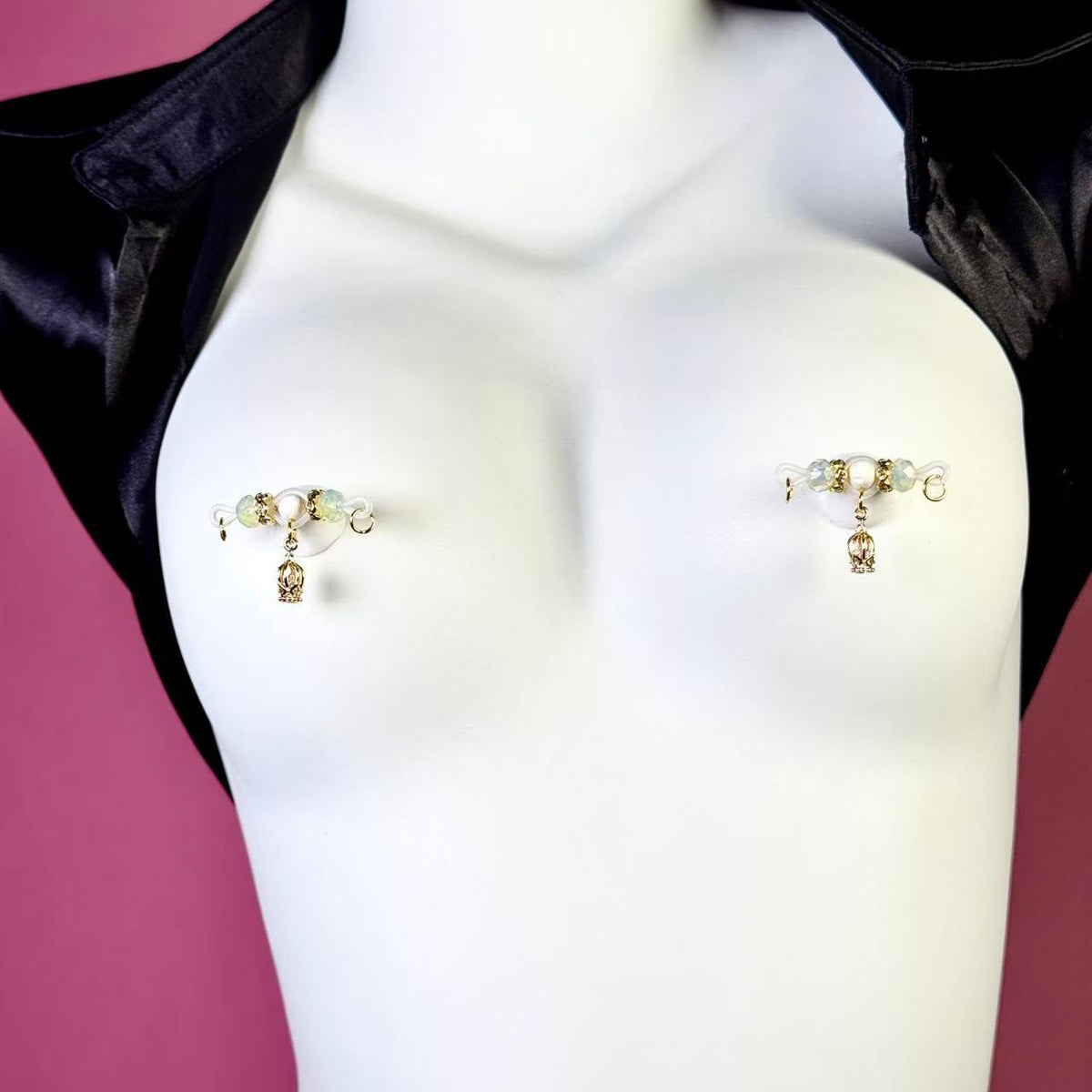 Crystal Queen Pendant Nipple Clamps