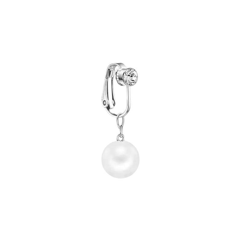 Pearly Clip On Belly Ring