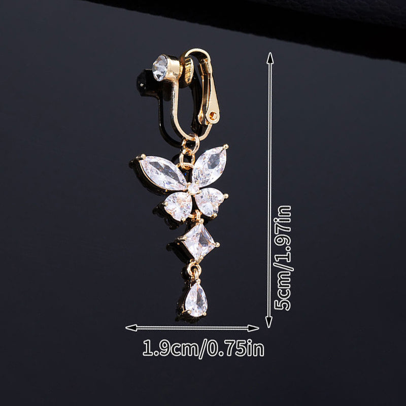 Butterfly Clip On Belly Ring