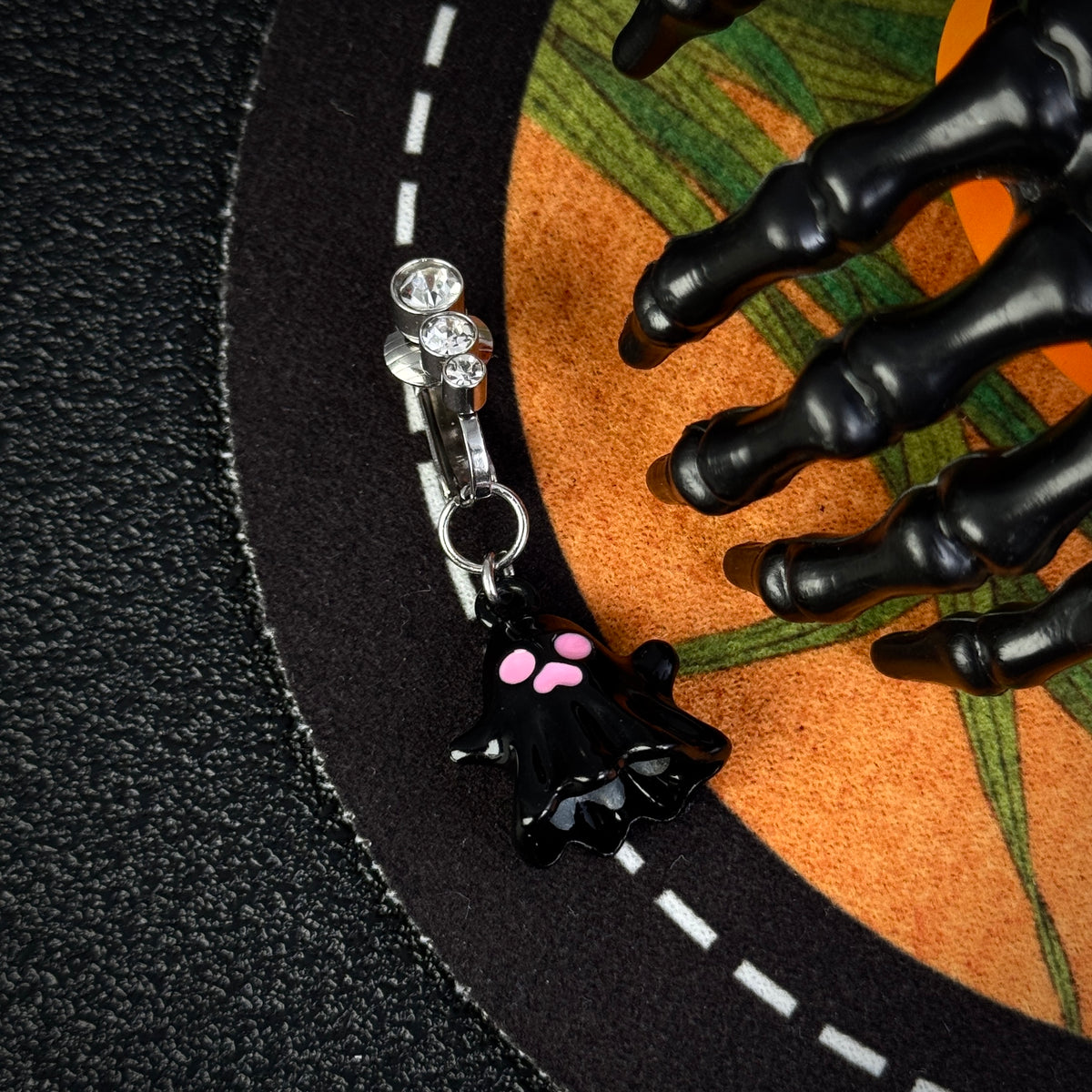 Cute Ghost Navel Charm