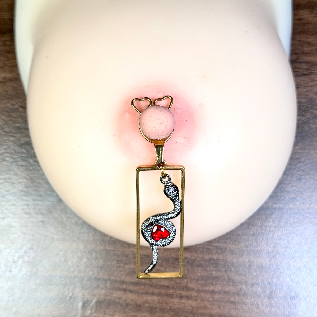 Ruby Serpent Nipple Clamps
