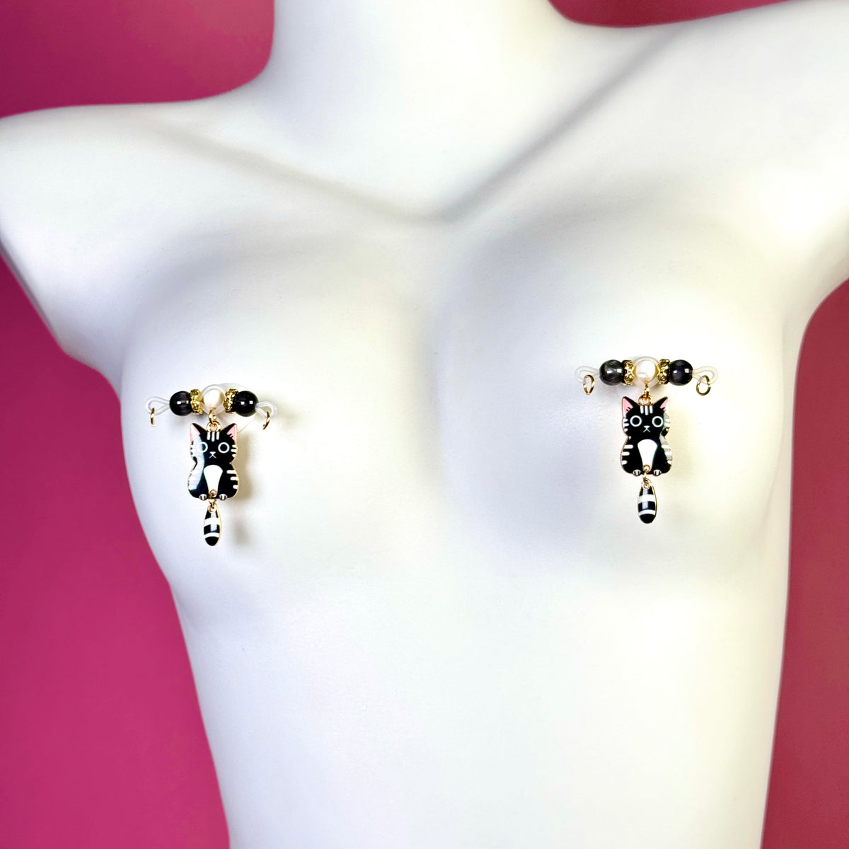 Midnight Kitty Nipple Clips