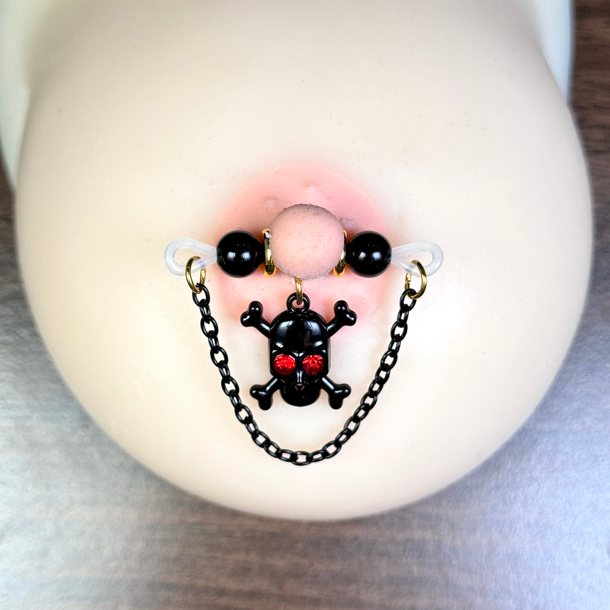 Crimson Skull Nipple Clamps