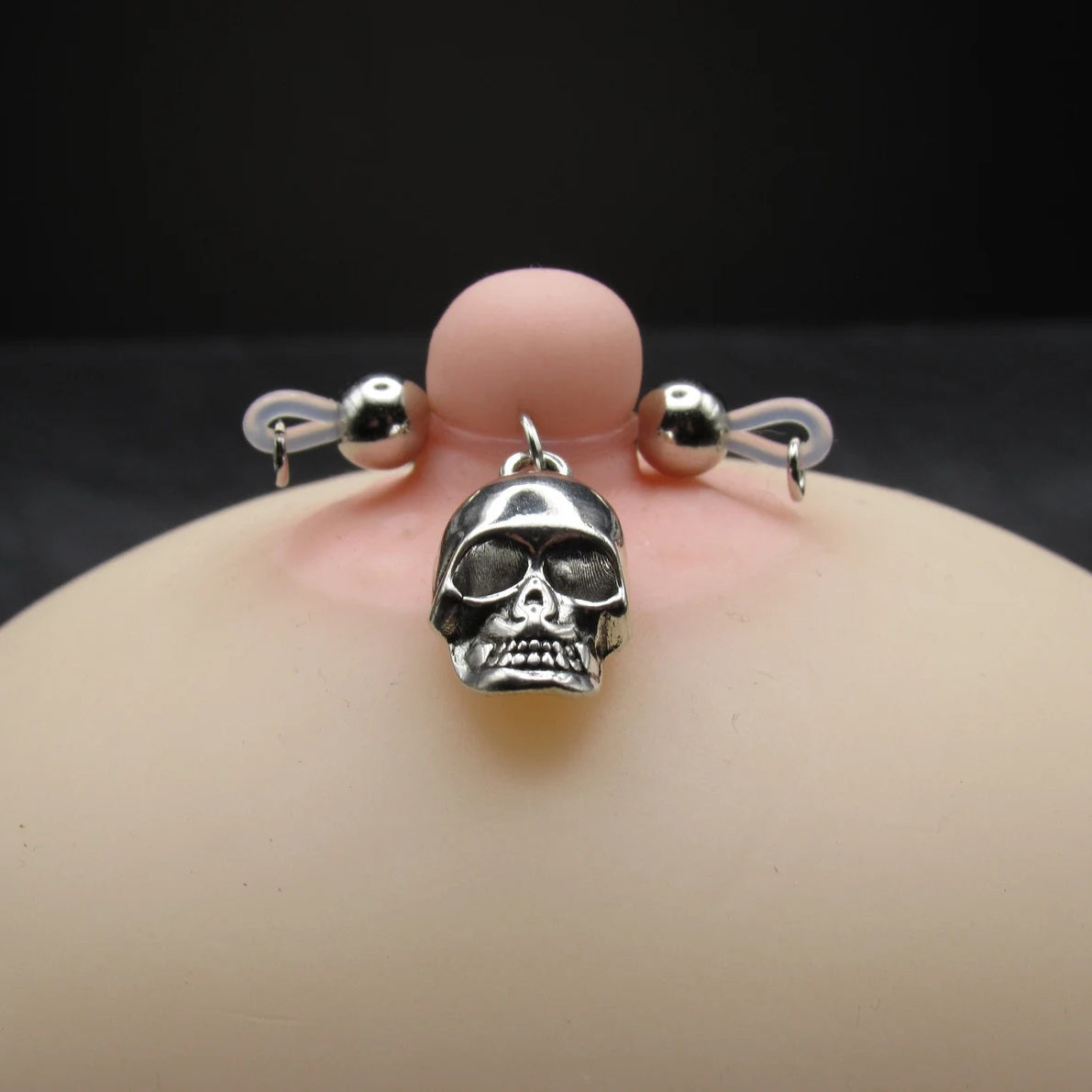 Nipple Rings - Skull Charm