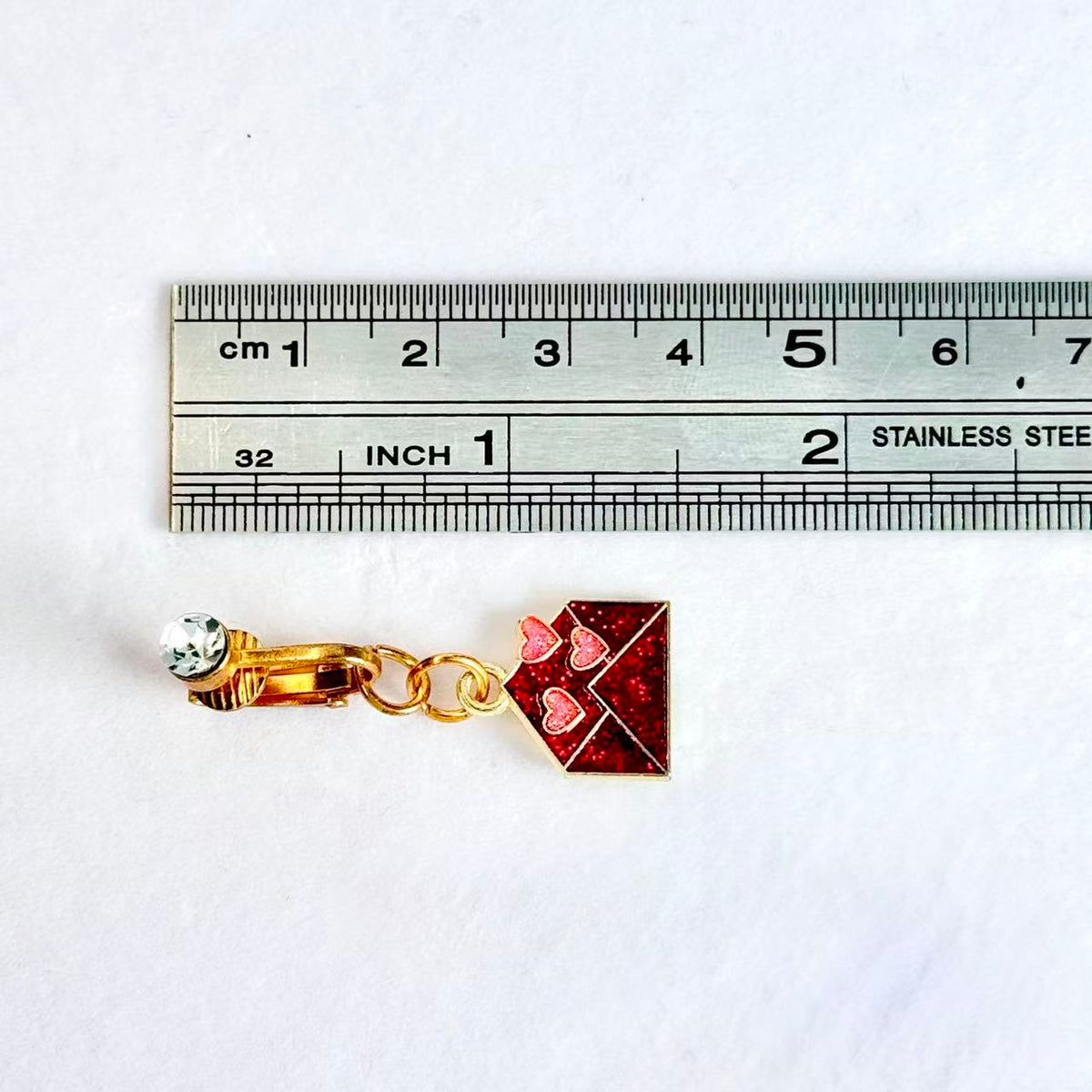 "Love Letter" Charm Navel Ring