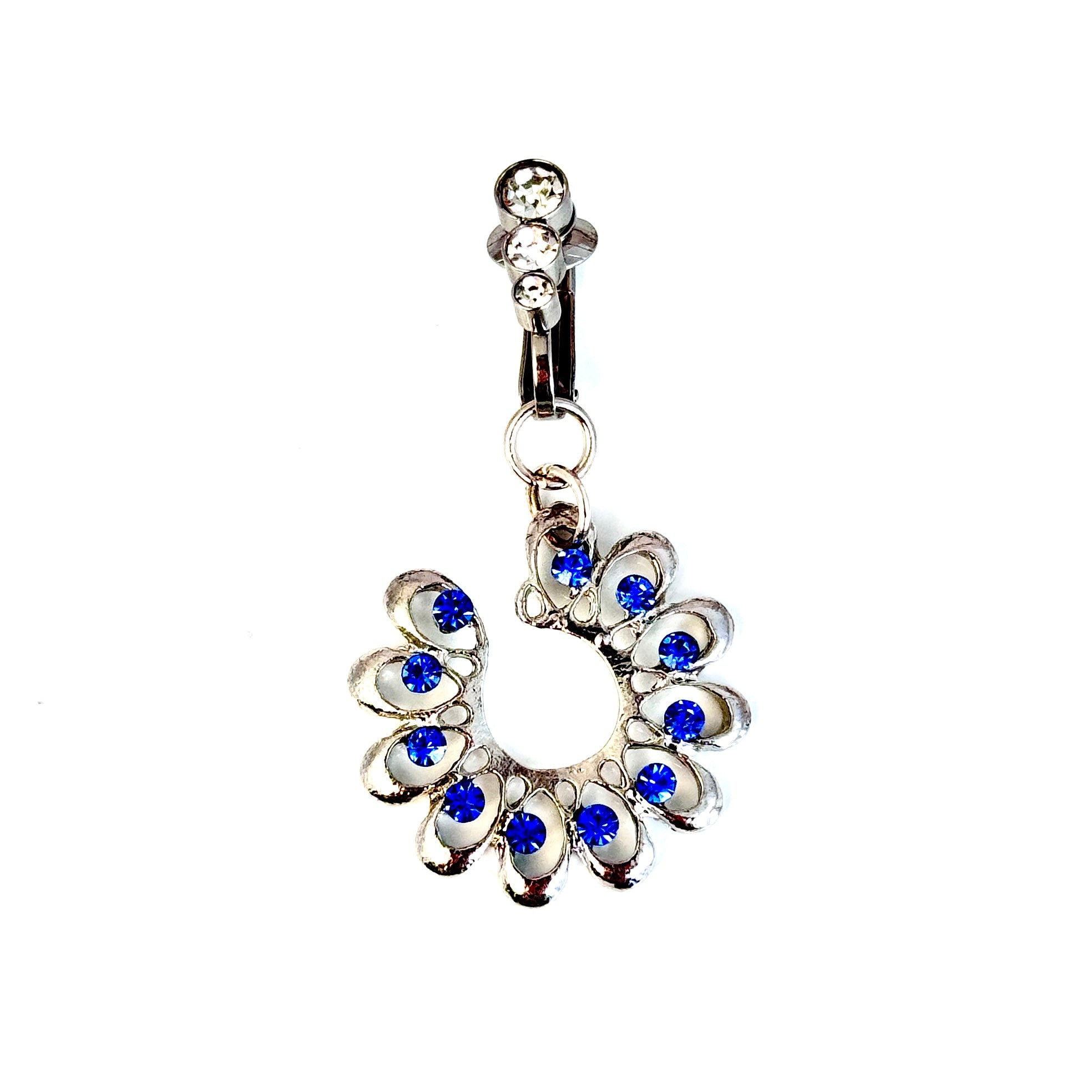 Luna Peacock Crystal Navel Clip™