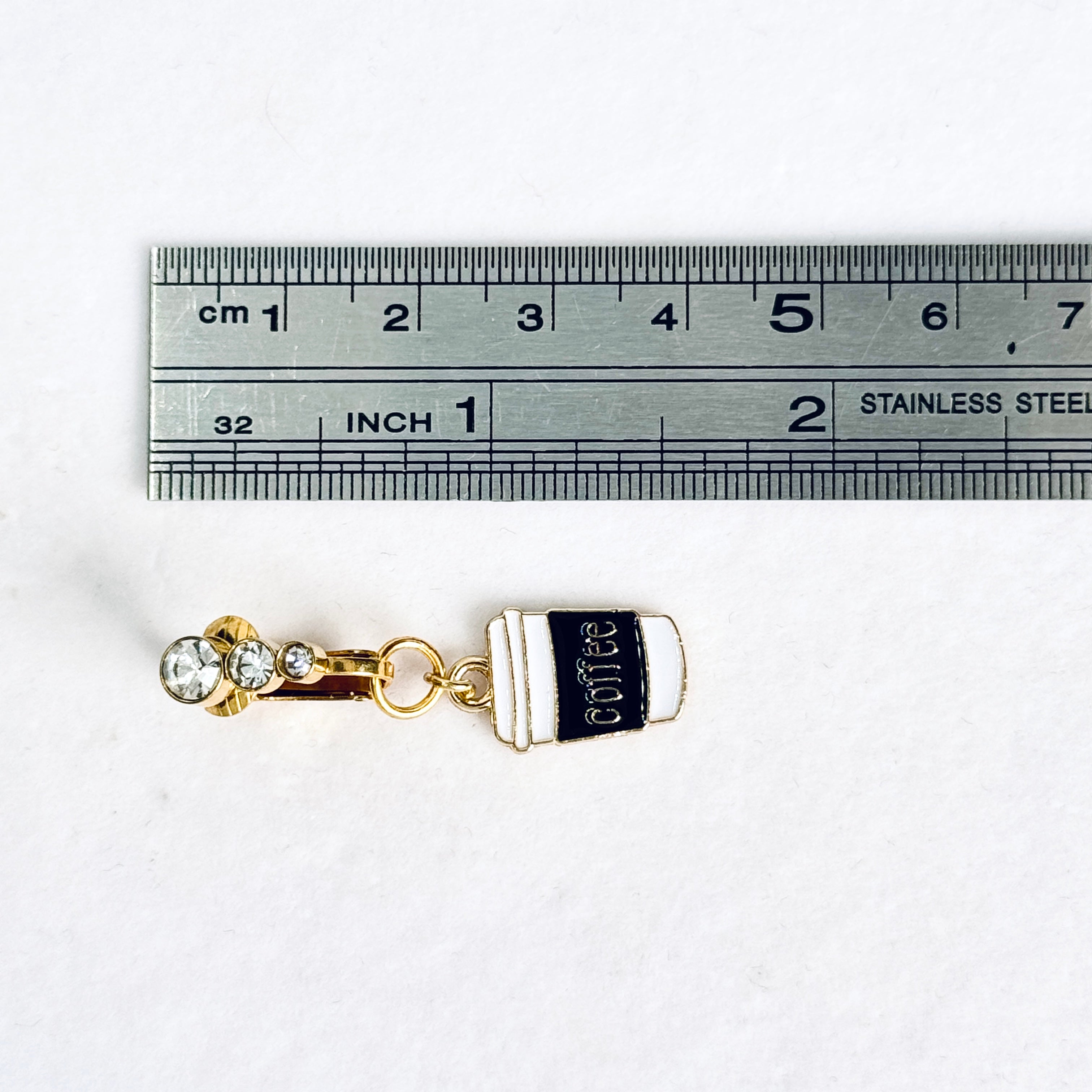 Coffee Cup Faux Belly Button Ring