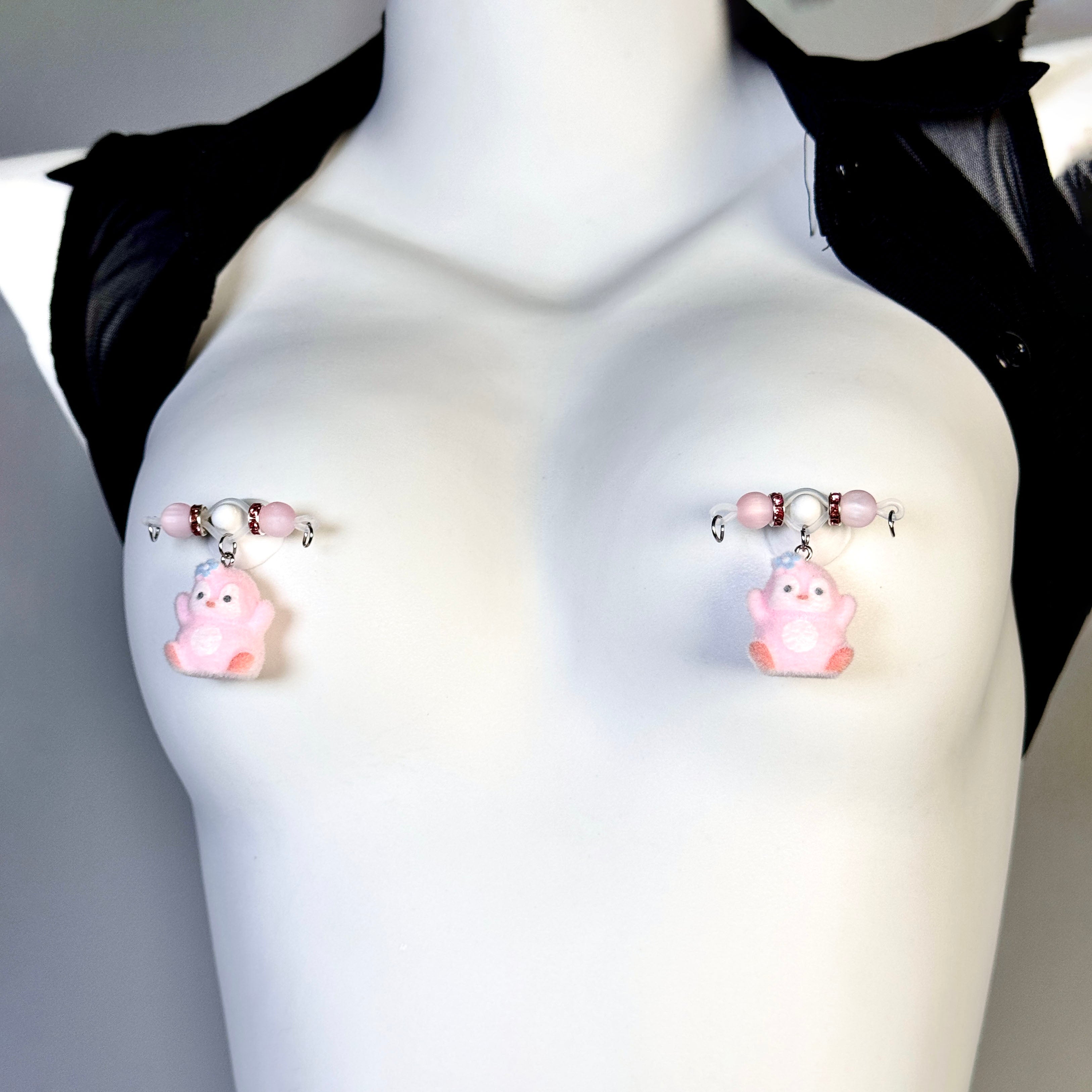Pink Pixie Charm Nipple Clamps