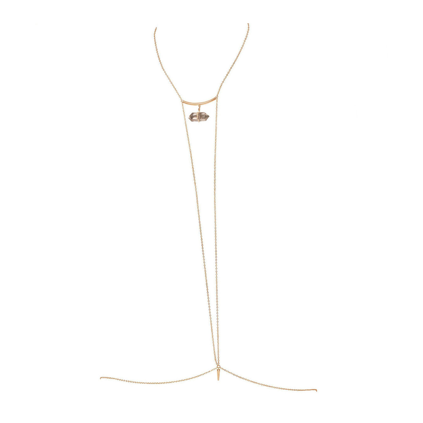 Natural Stone Pendant Sexy Chest Chain