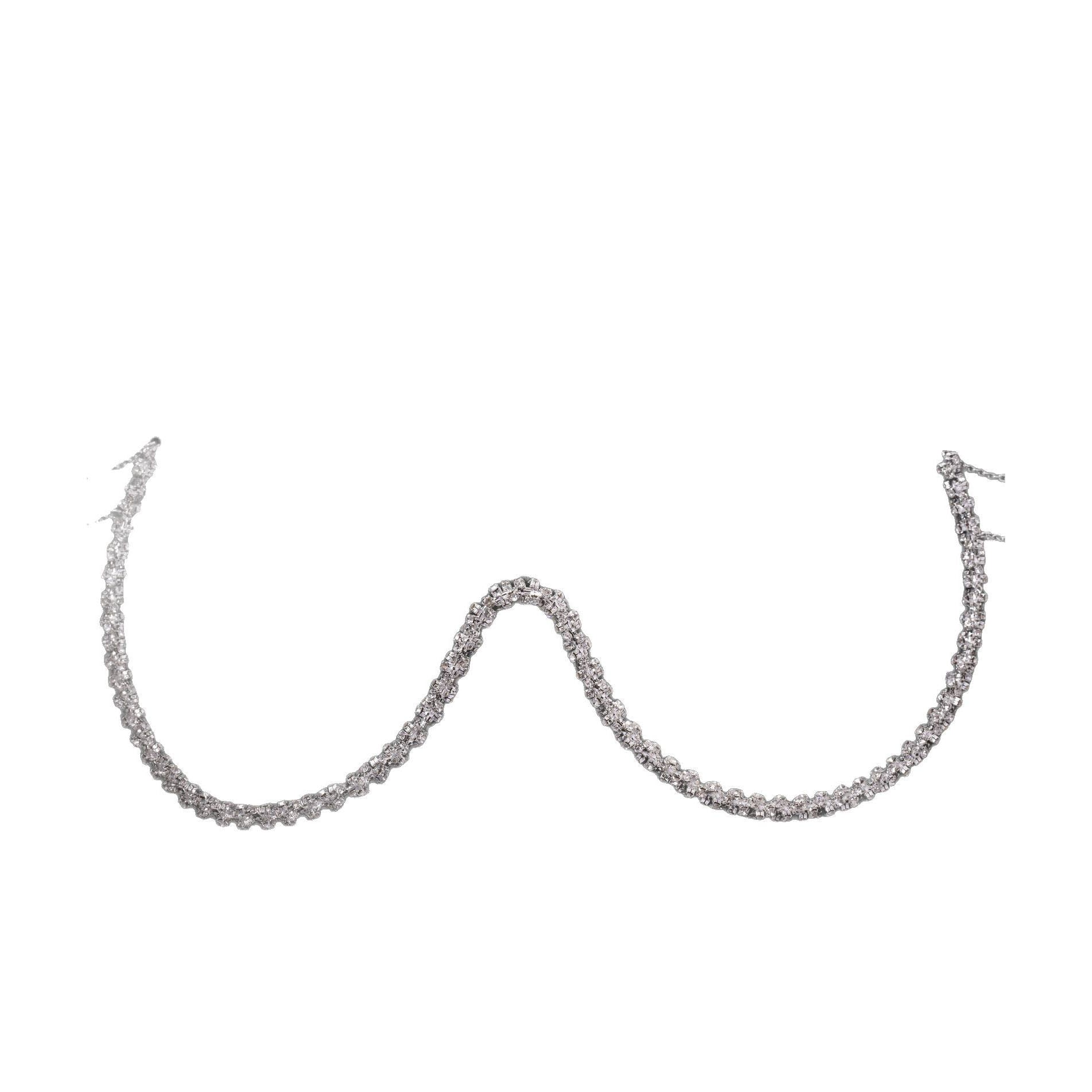 Rhinestone-embellished U-shaped bust support
