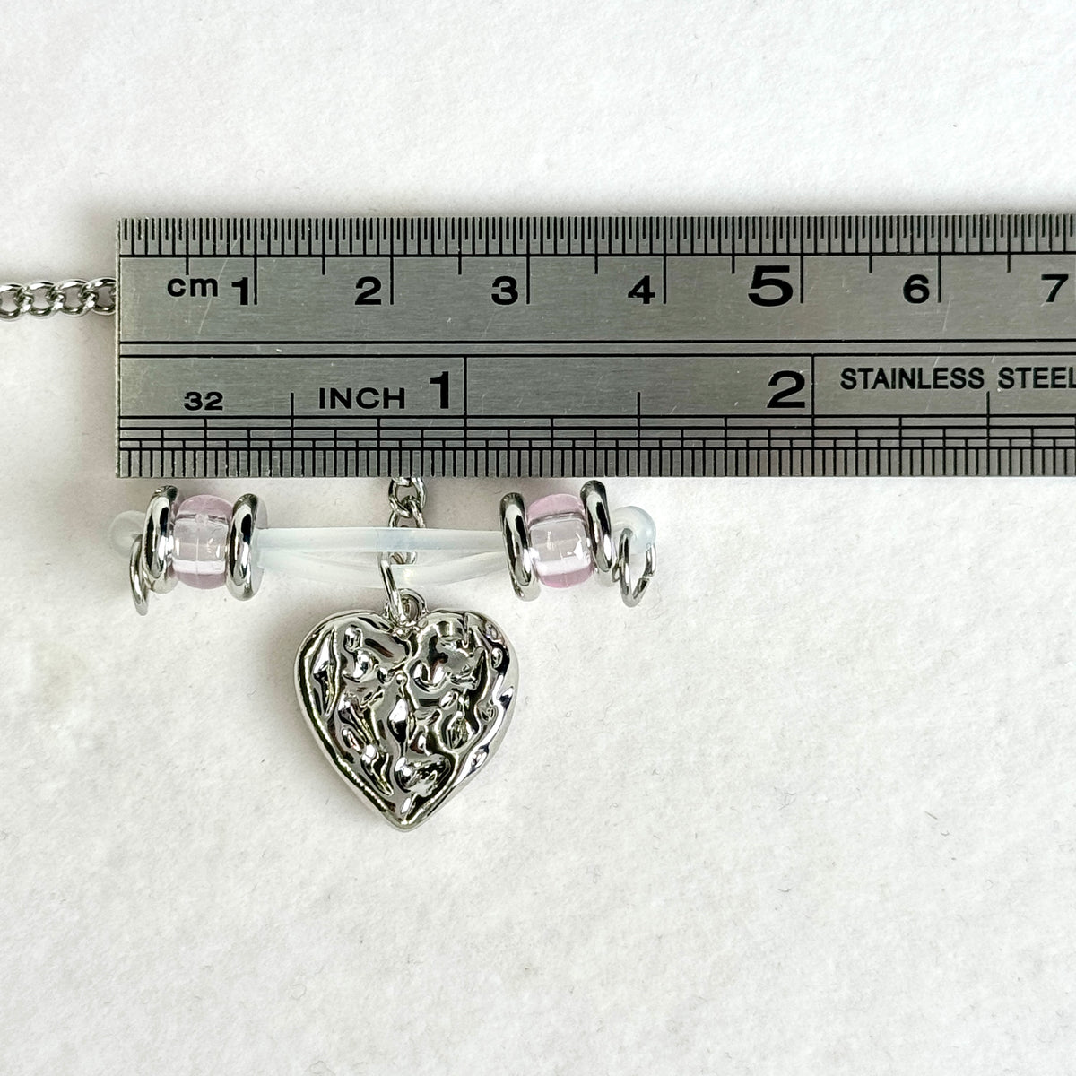 Crystal Heart Nipple Chain Set
