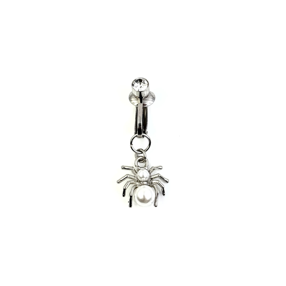 Pearl Spider Navel Charm