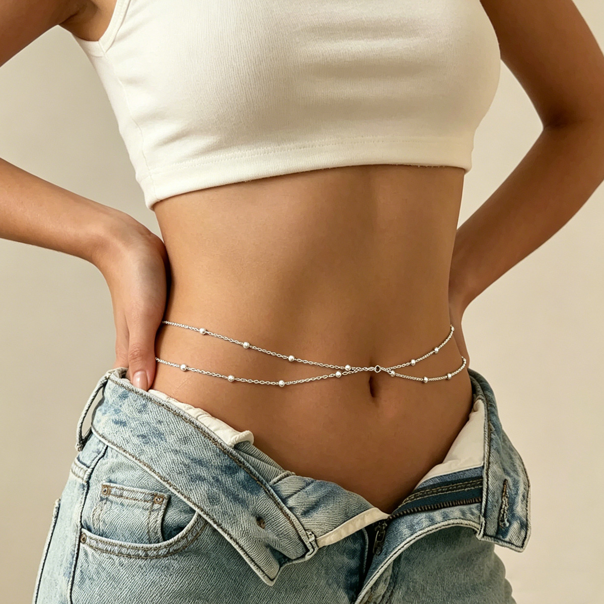 Beaded Navel Chain