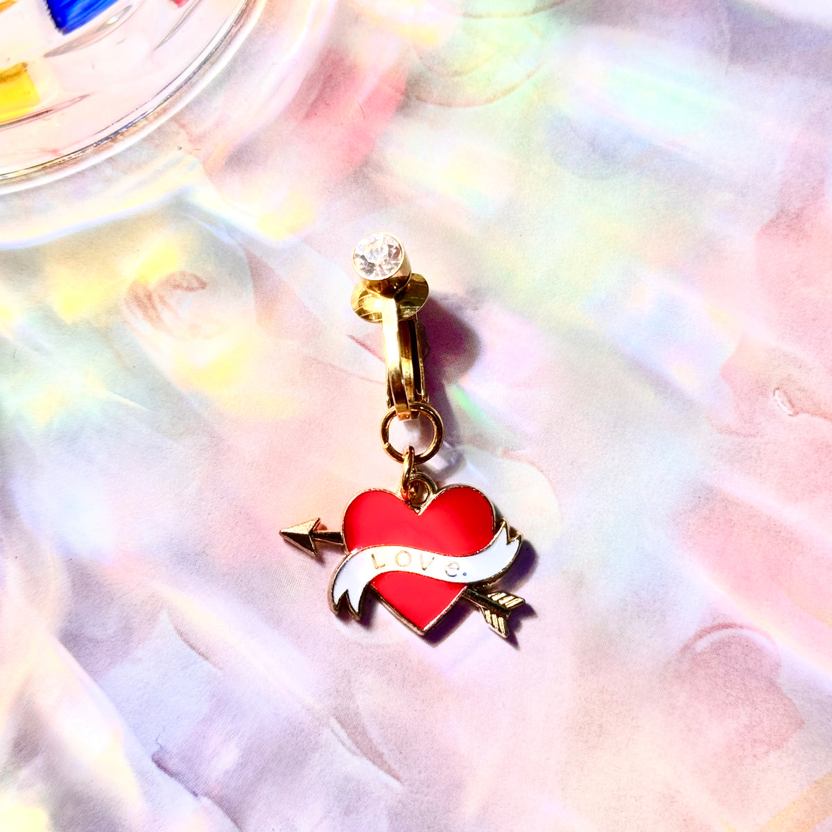 Cupid Love Charm Faux Navel Ring