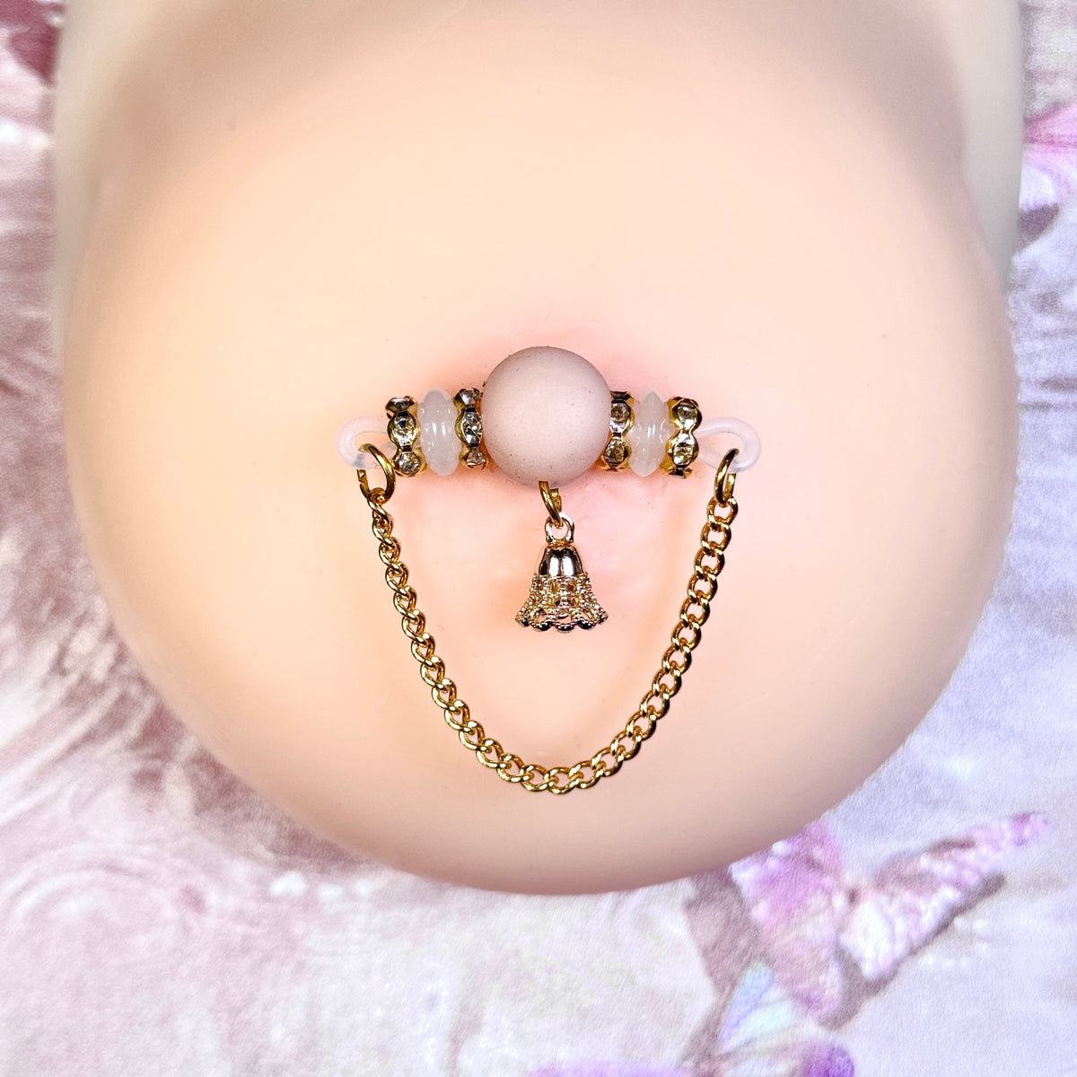 Golden Bell Chain Nipple Clamp