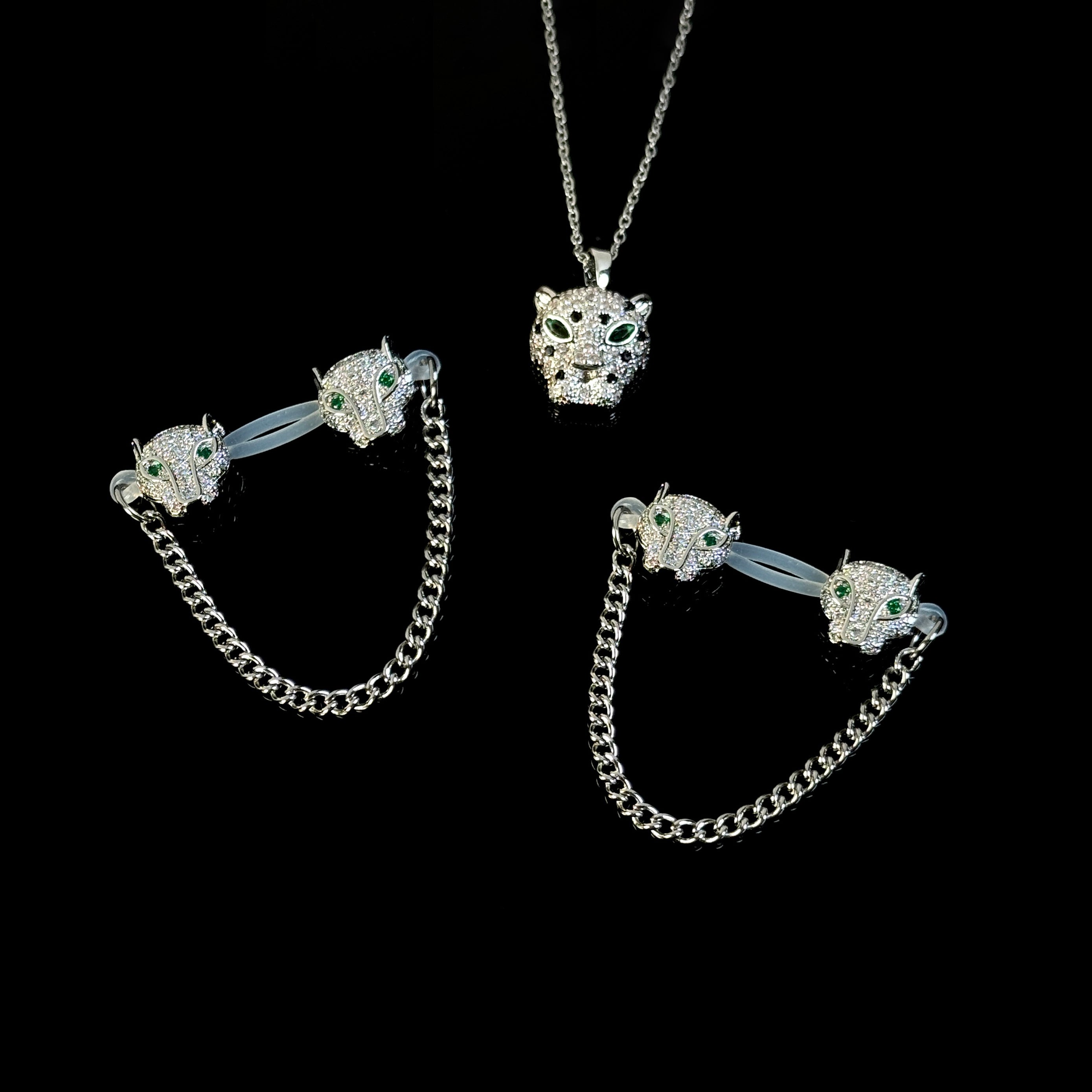 18K Gold & Silver Panther Luxe Set