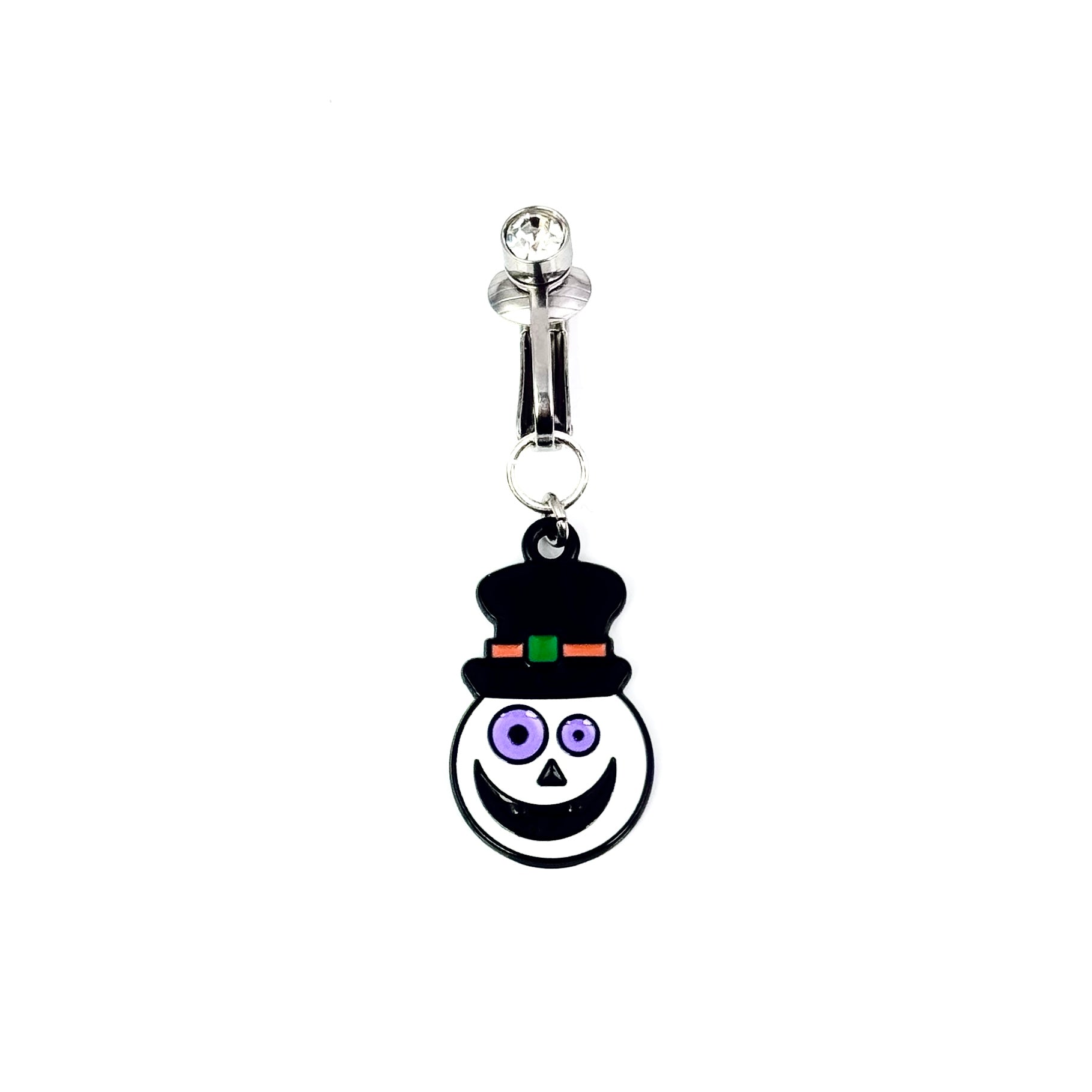 Halloween Skull Faux Belly Button Ring