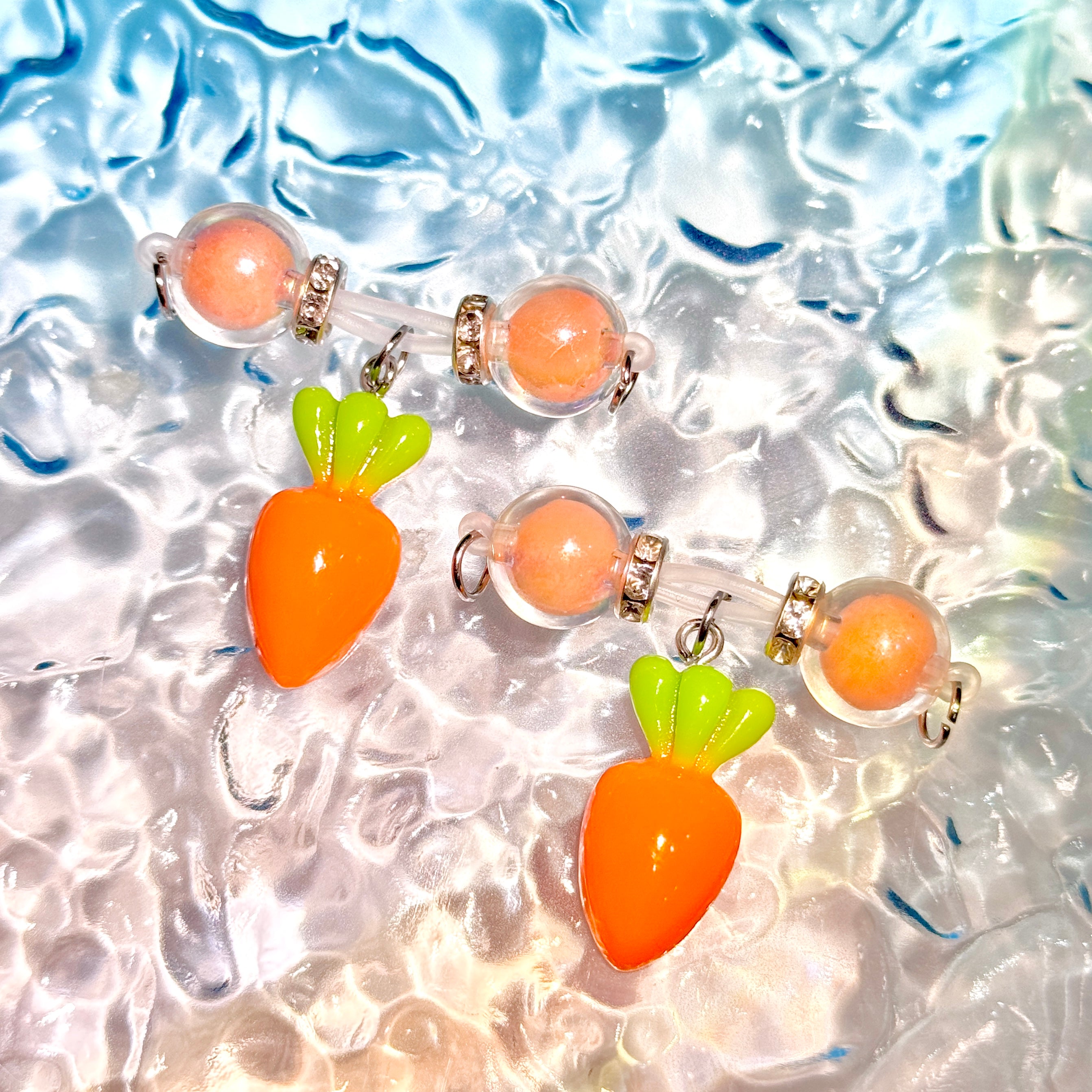 Sweet Carrot Charm Nipple Clamps