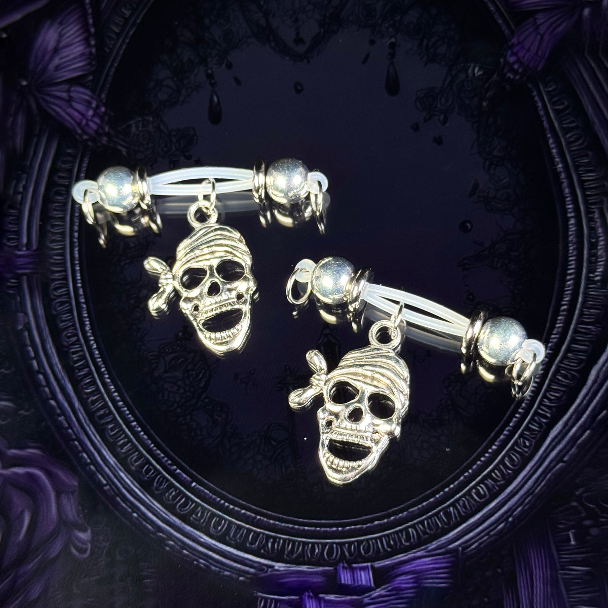 Masked Skull Nipple Clamps