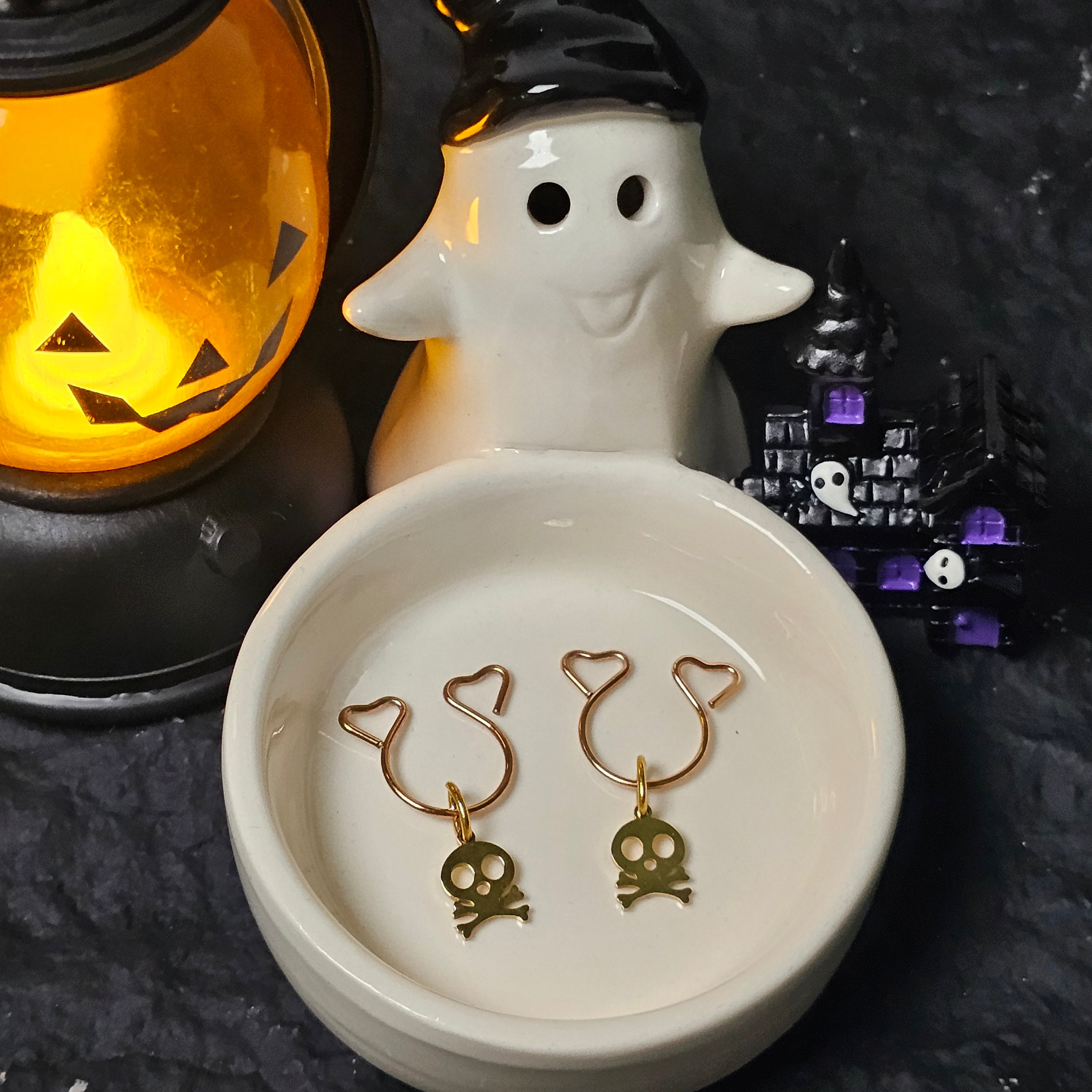 Halloween gold-plated pendant