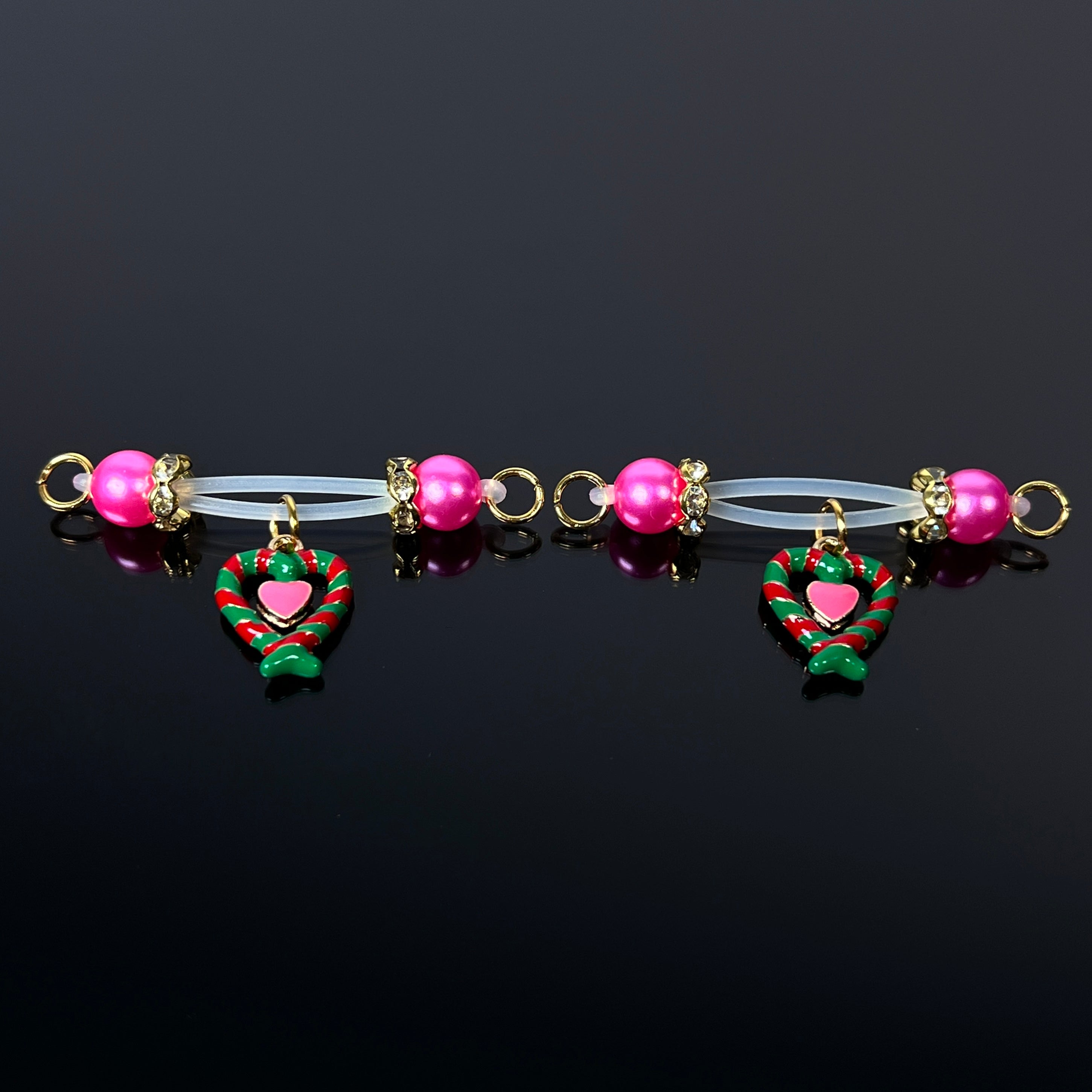 Blush Pearl Love Clamps