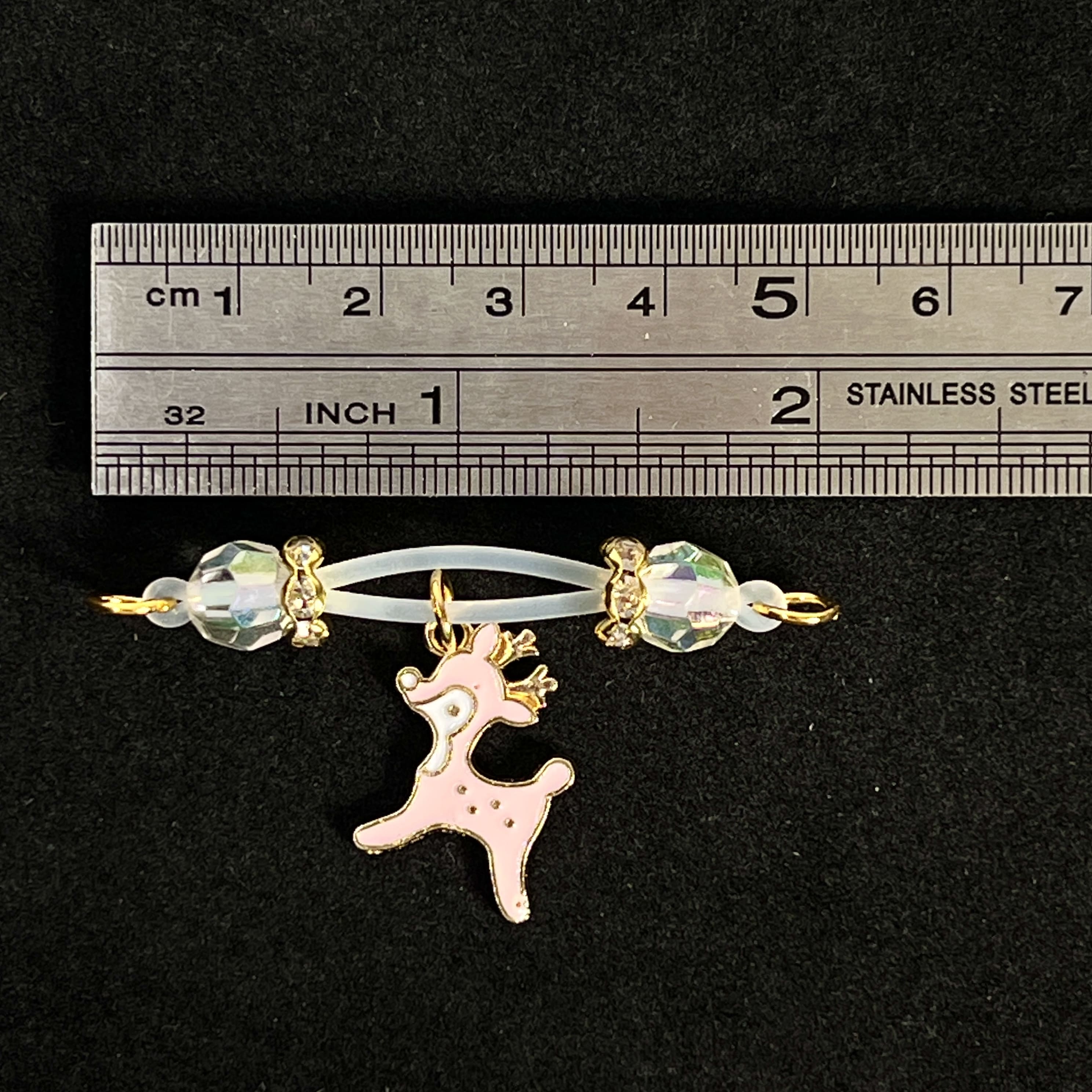 Frost Crystal Stag Clip