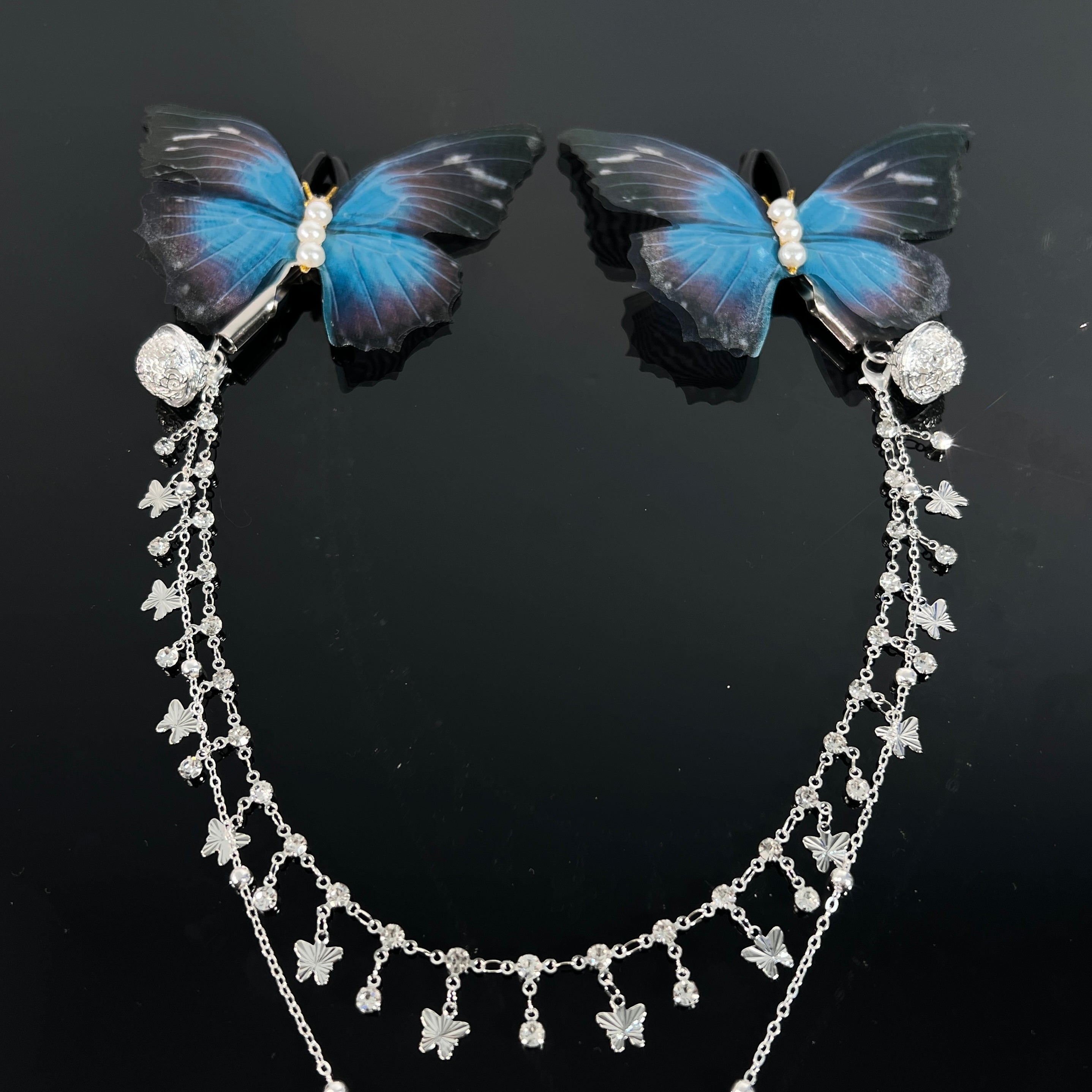 Azure Butterfly Nipple Clamps – Adjustable