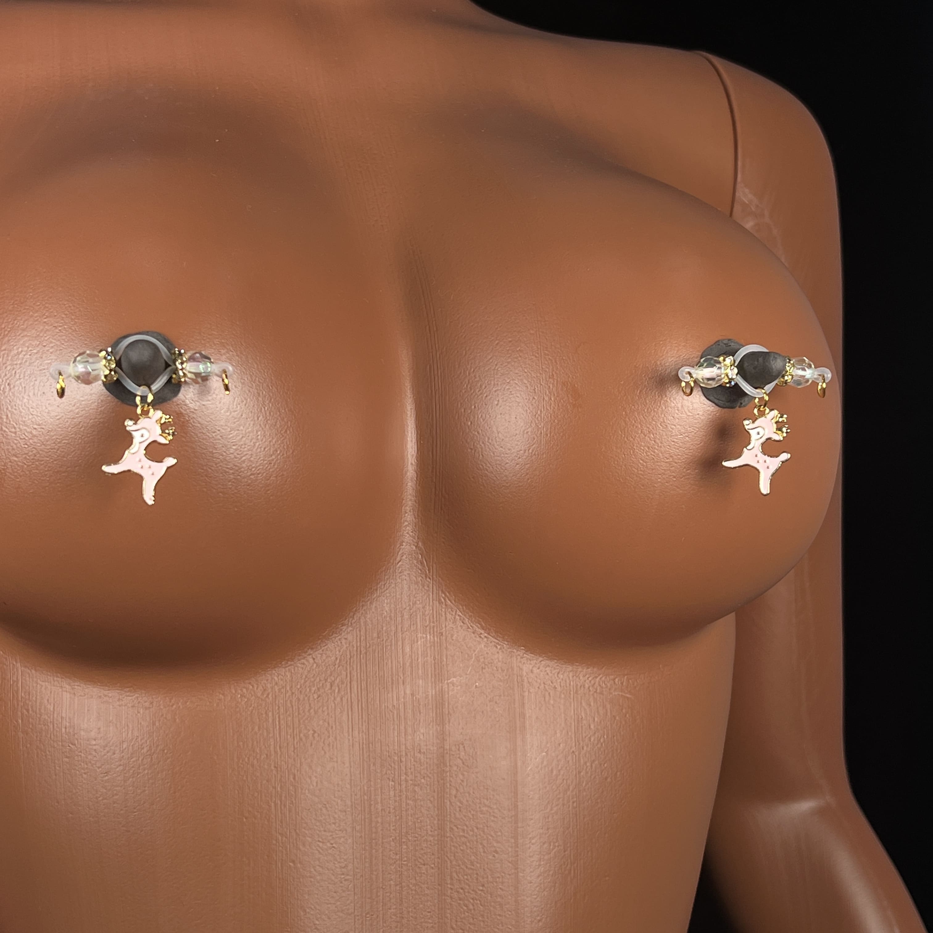 Frost Crystal Stag Clip