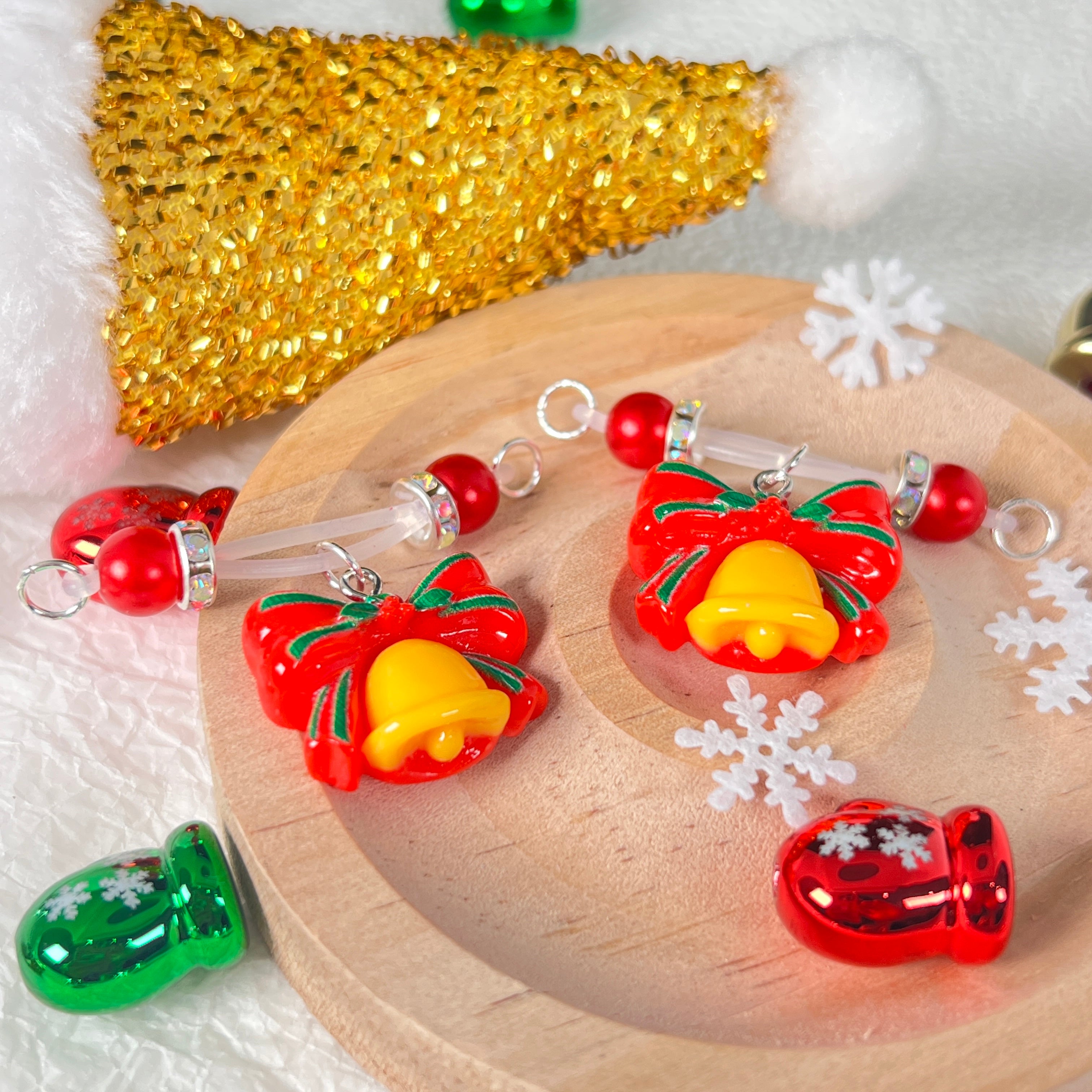 Bowknot Red Bead Nipple Accessories