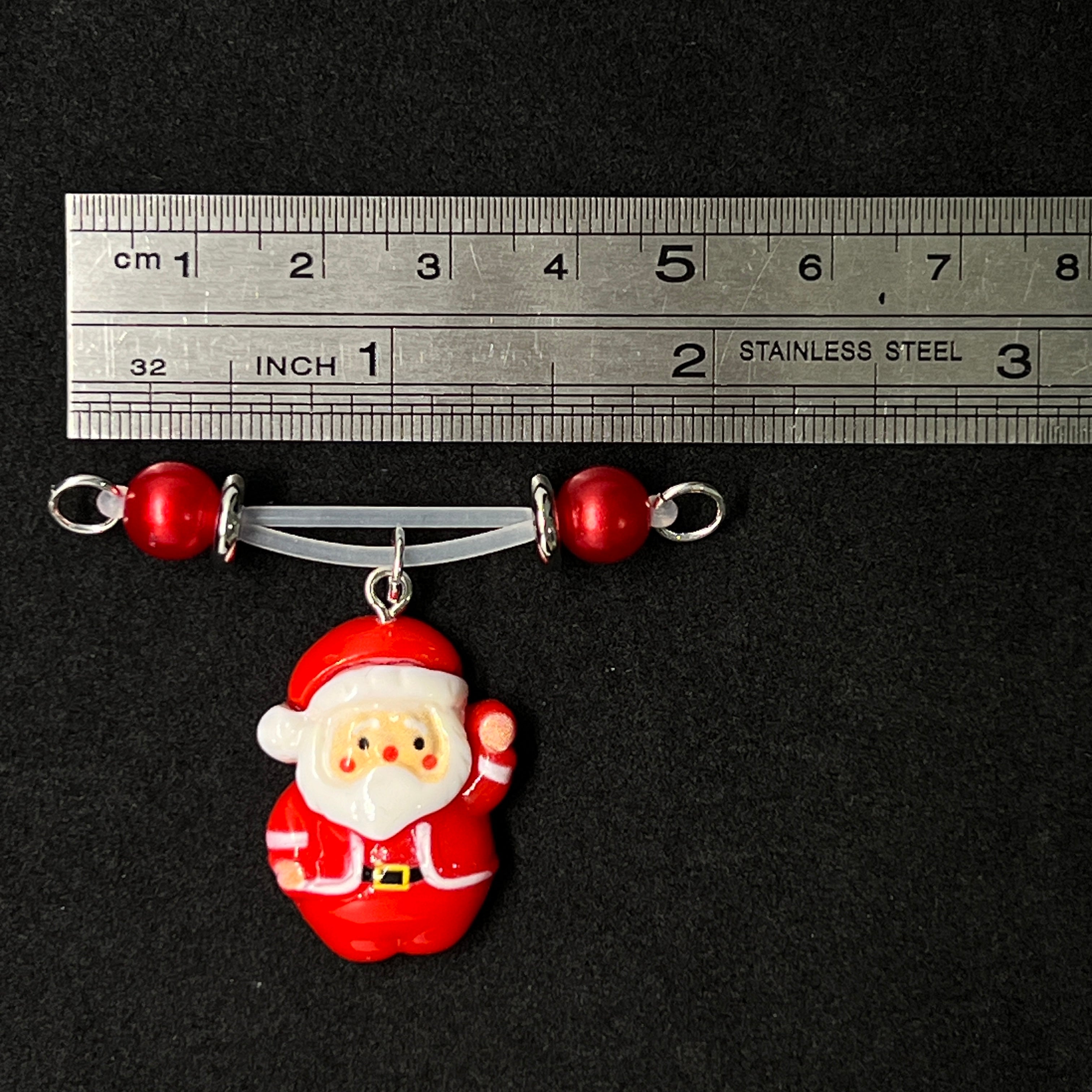 Jolly Santa Red Gem Nipple Clips