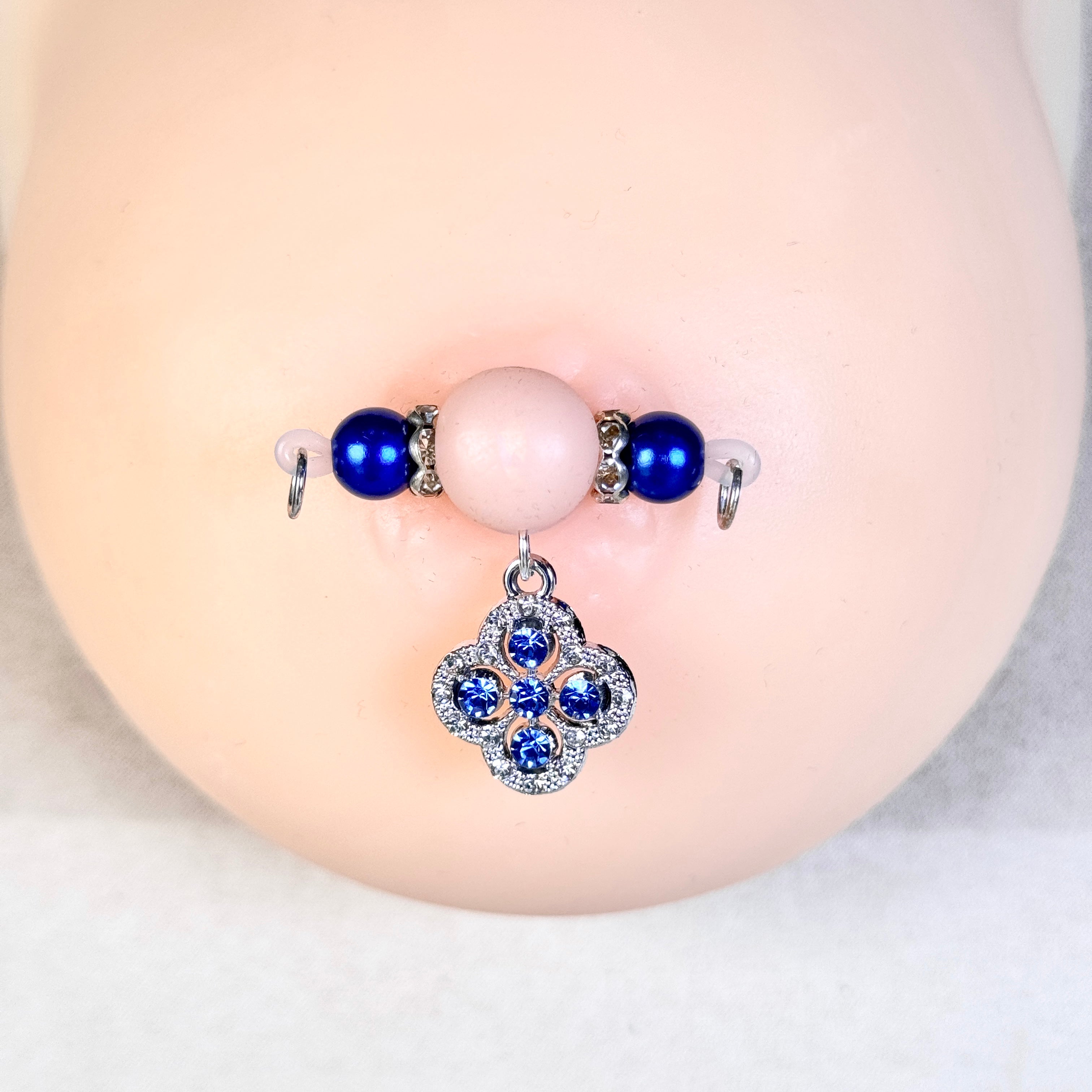 Sapphire Bloom Nipple Clamps
