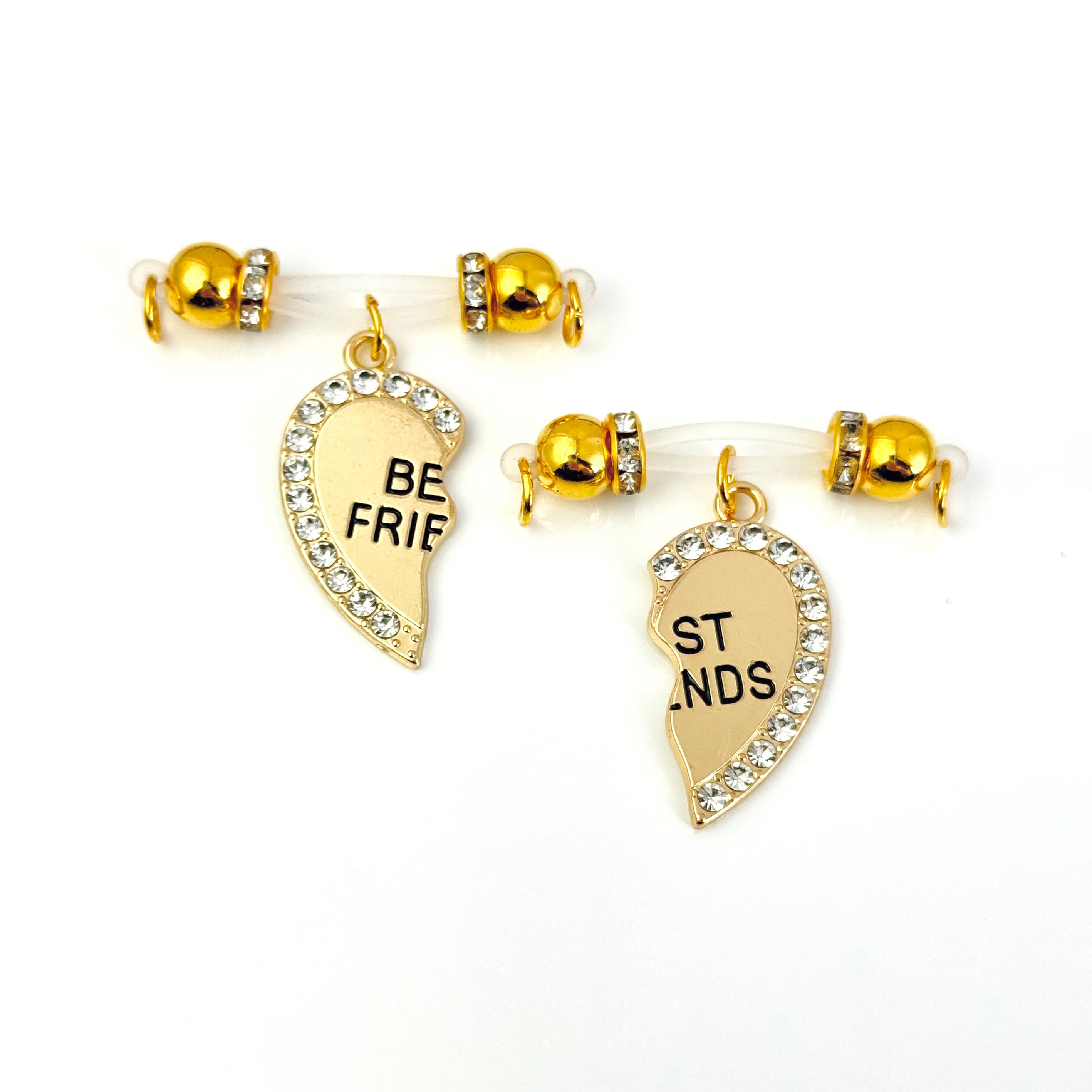 Luxe Gold Best Friends Heart Set