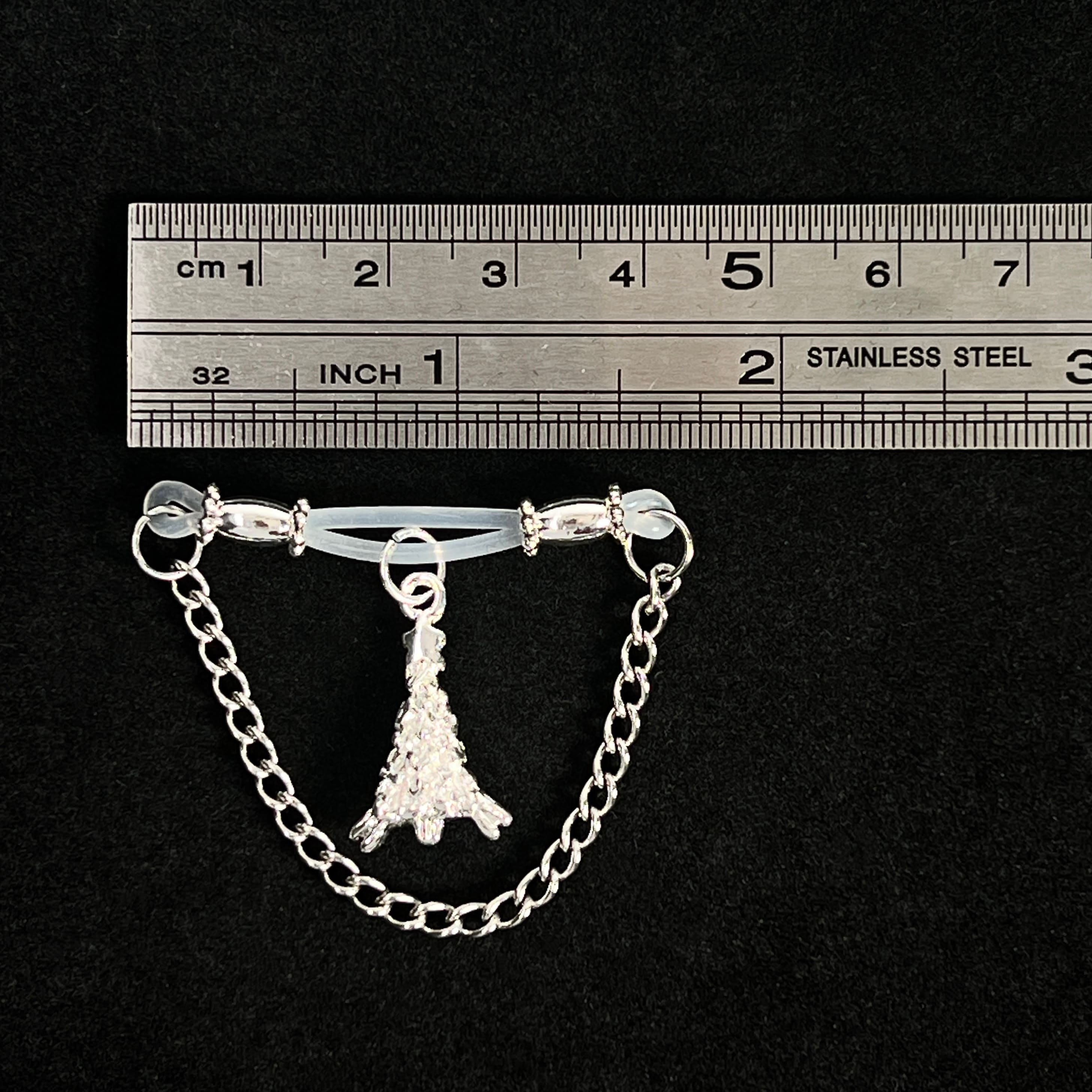 Holiday Silver Surprise Nipple Clips