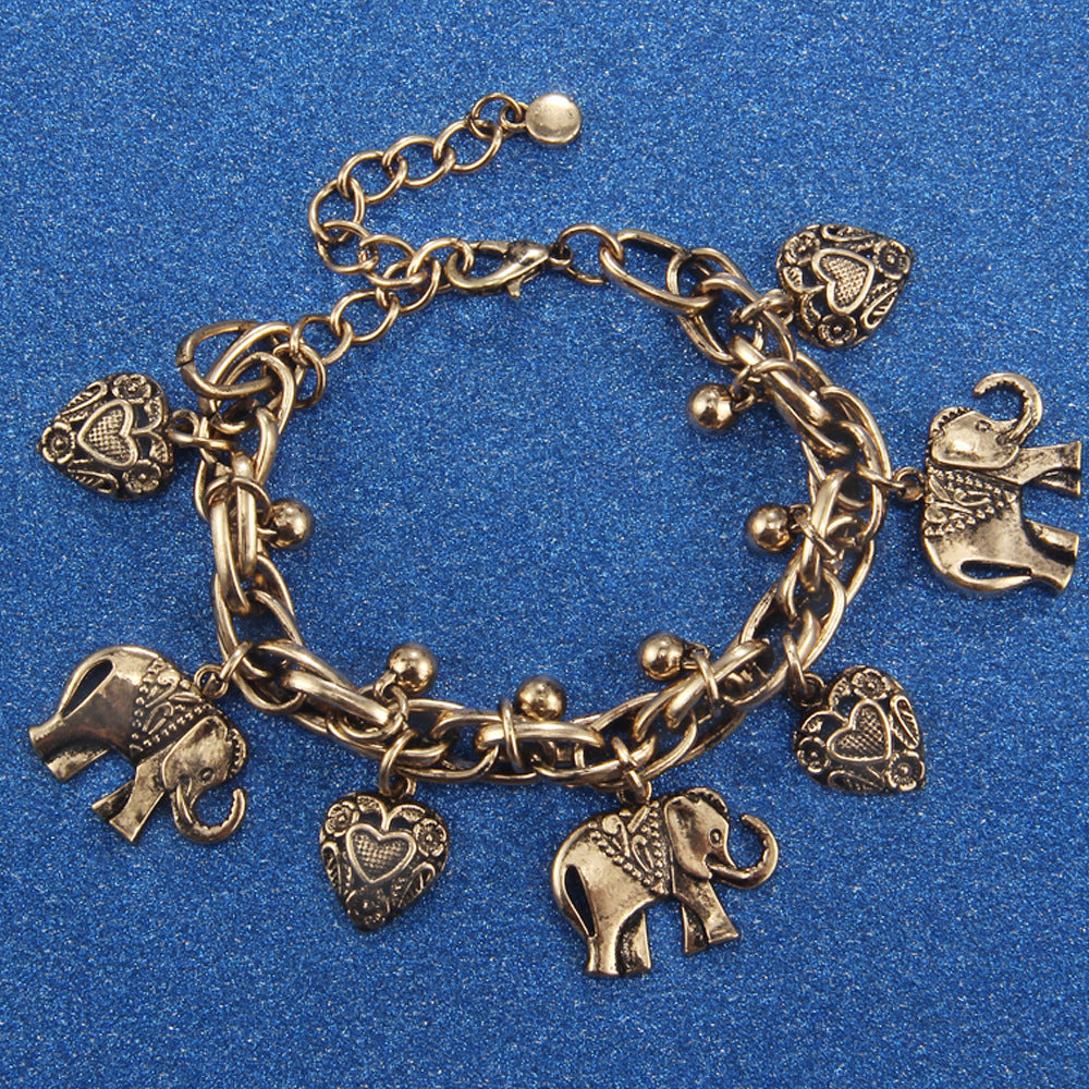 Personalized elephant anklet