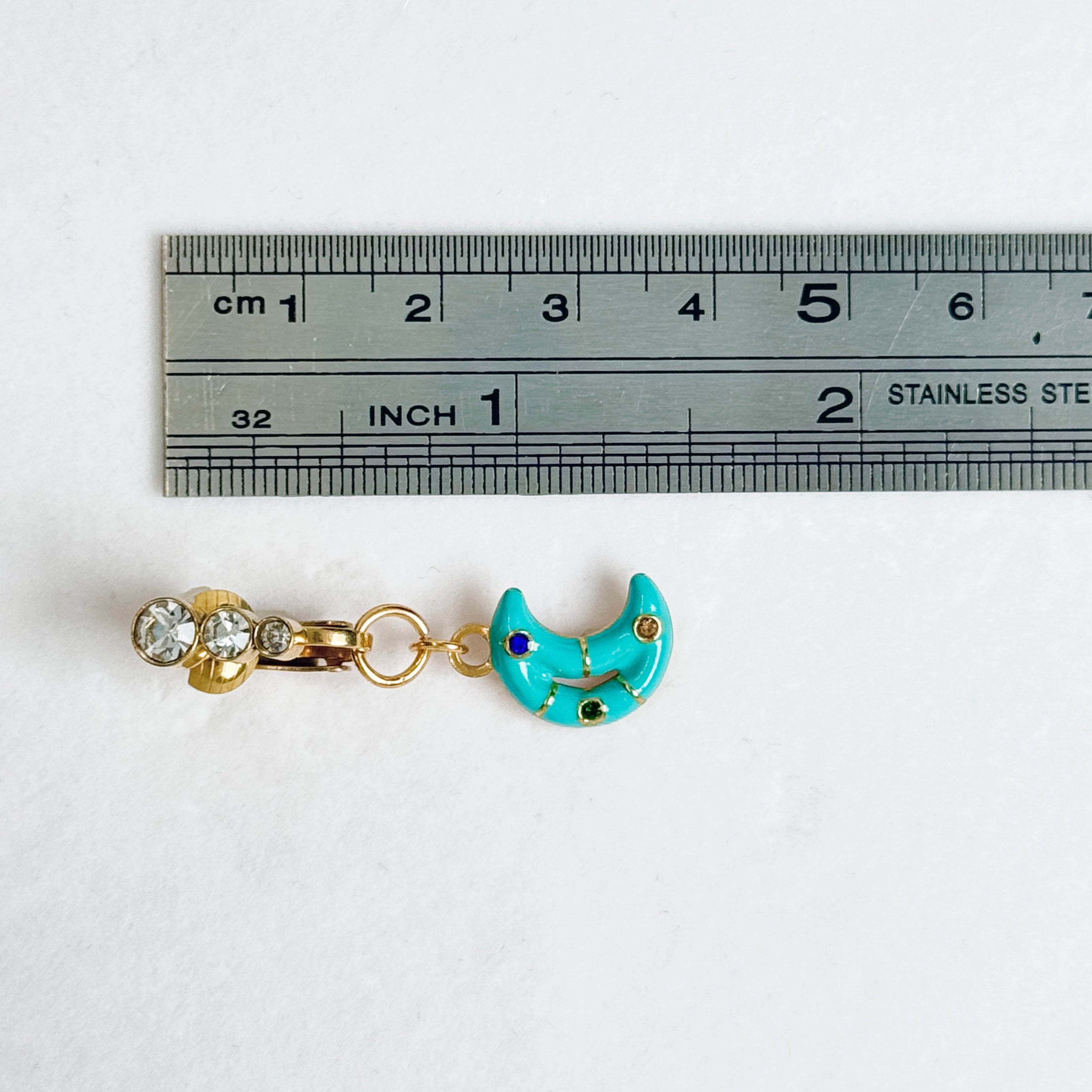 Celestial Moon Non-Piercing Navel Charm