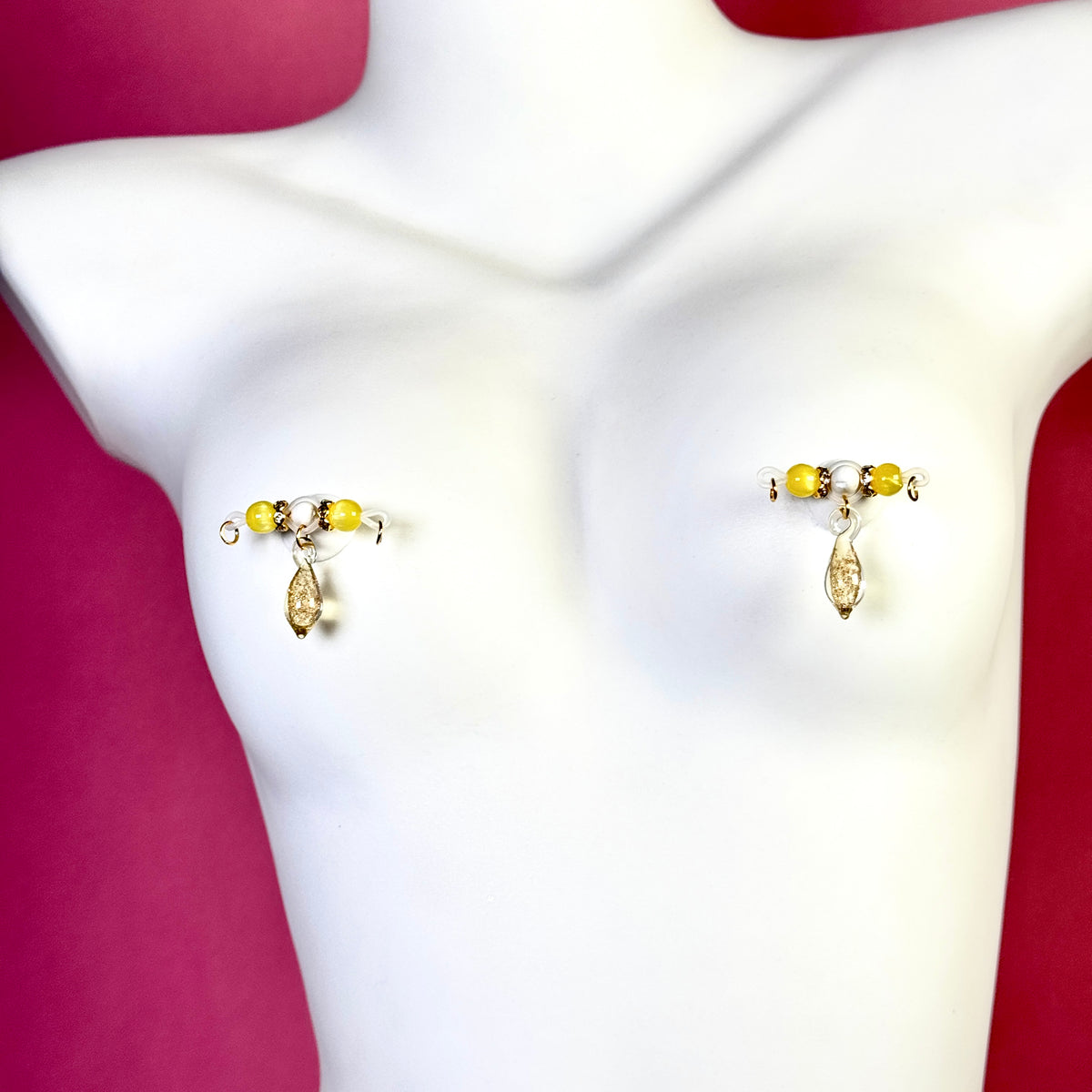 Golden Teardrop Nipple Clips