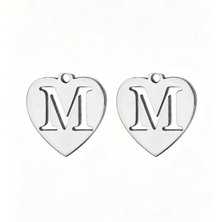 Customized initial gold crown clip