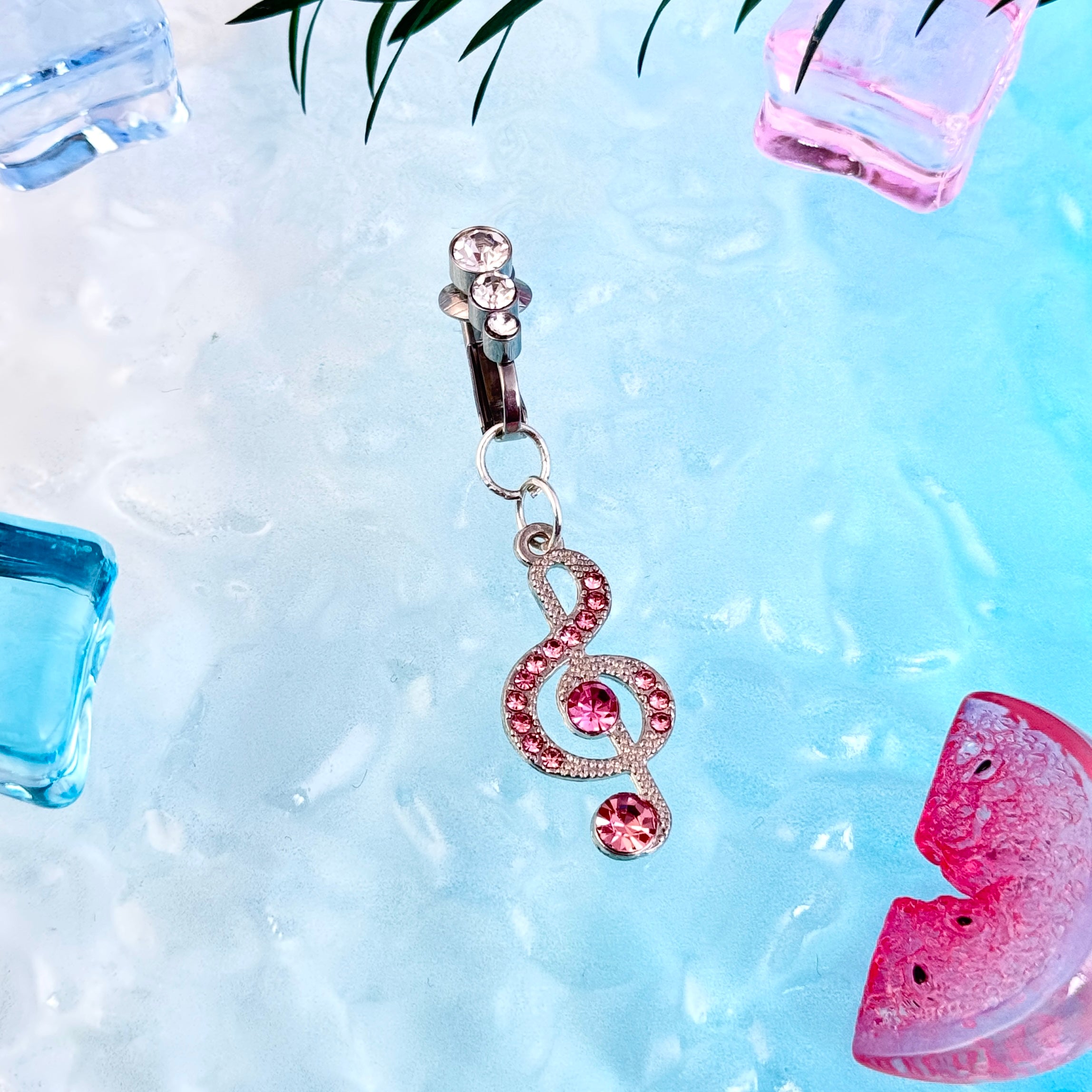 Melody Crystal Non-Piercing Navel Clip