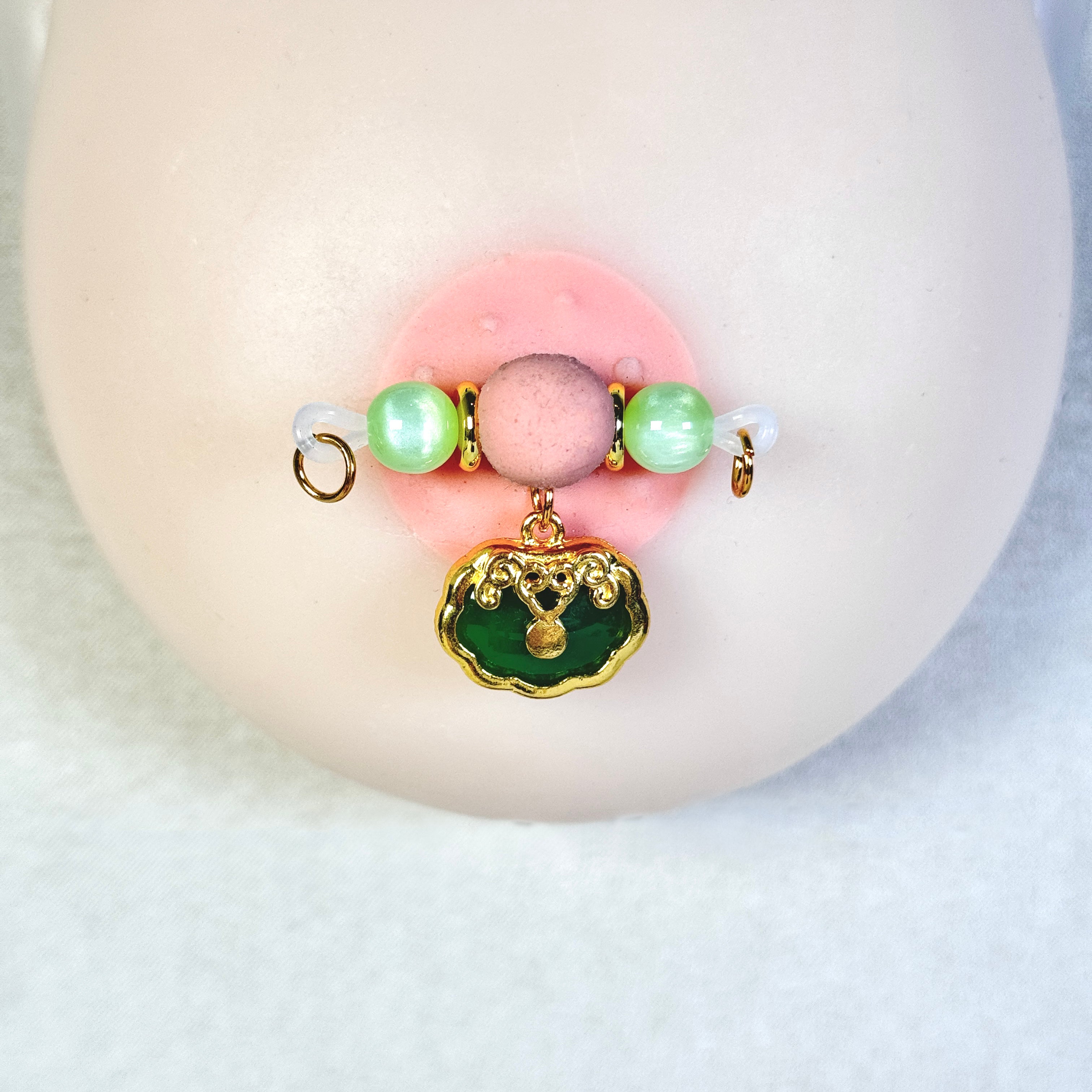 Golden Heritage Jade Clips