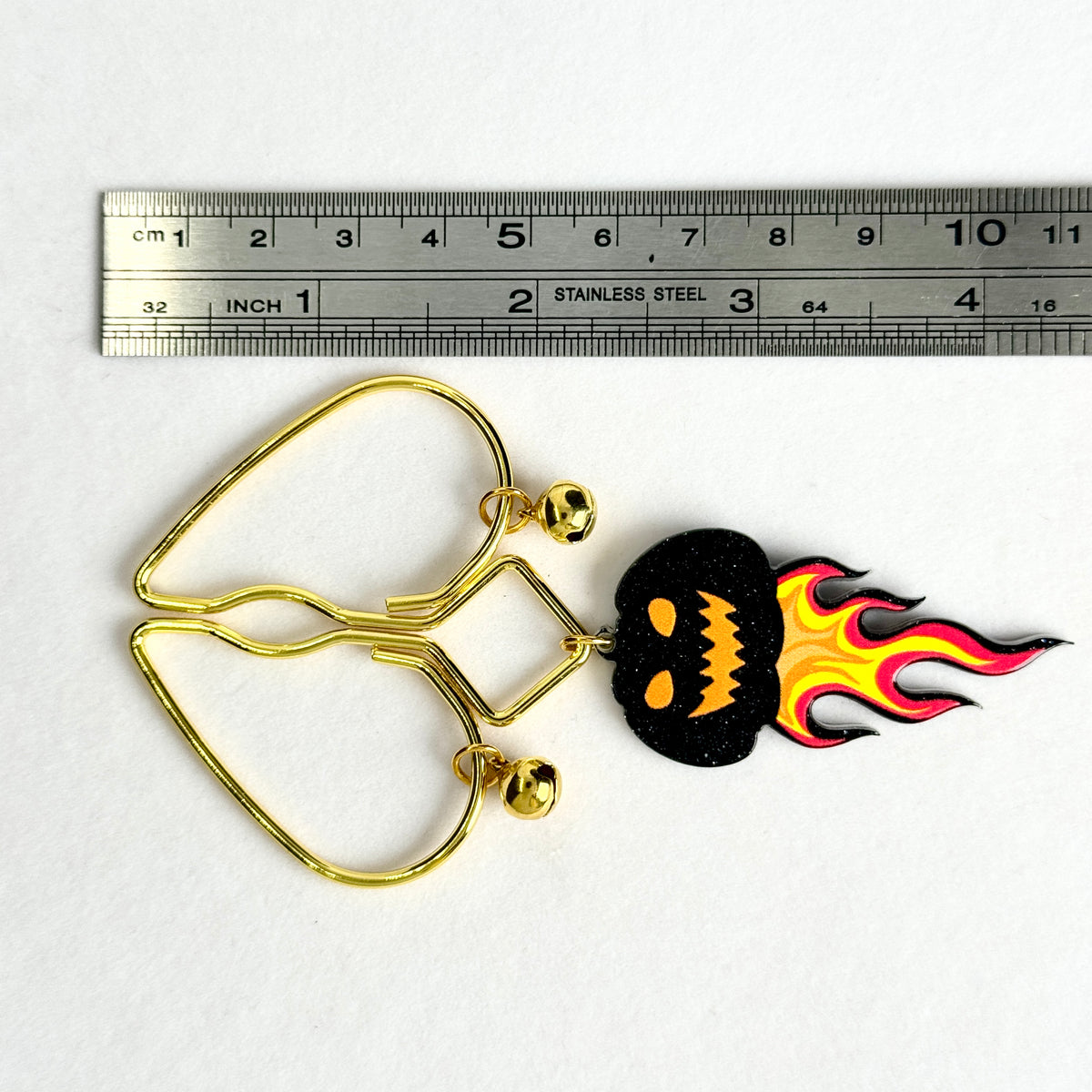 Flame Pumpkin Nipple Clamps