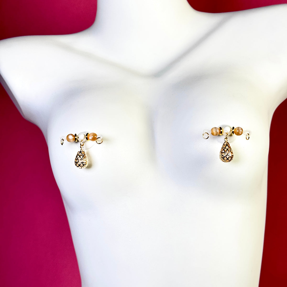 Pearl Teardrop Nipple Chain