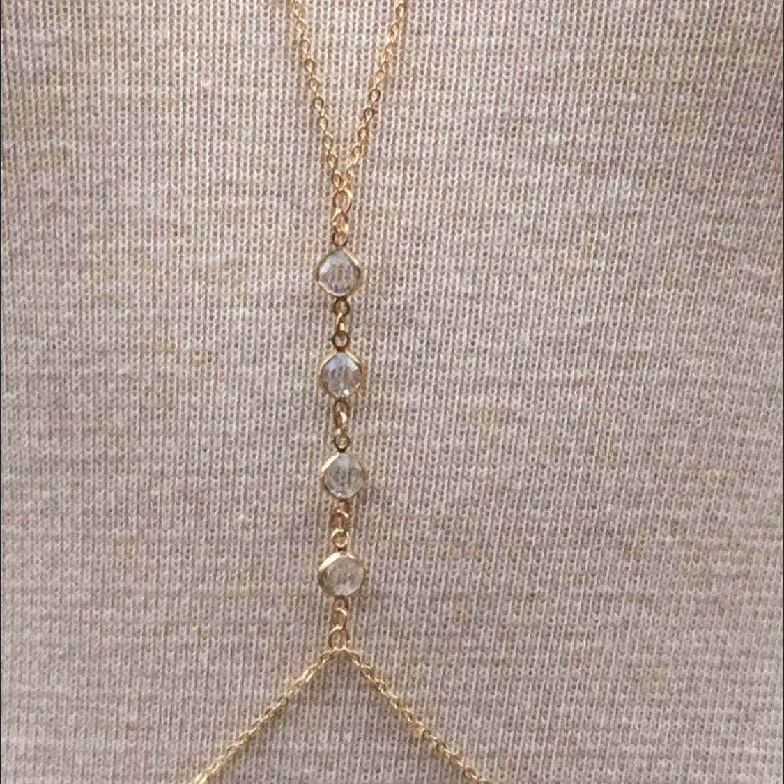 Minimalist Crystal Y-Shaped Body Chain