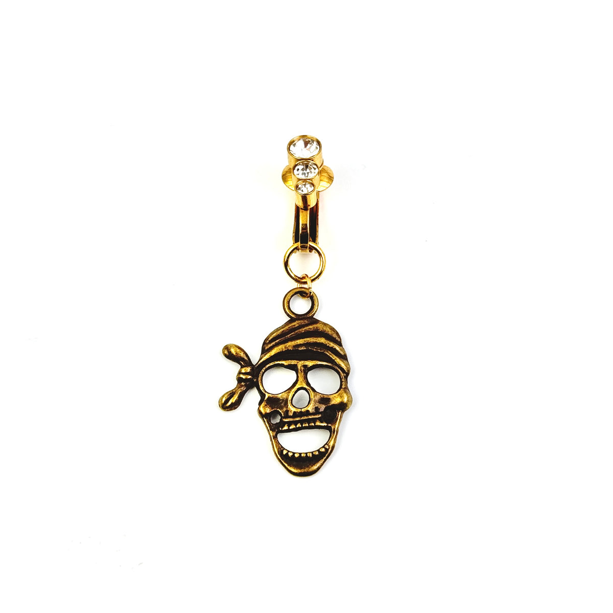 Pirate Skull Navel Charm
