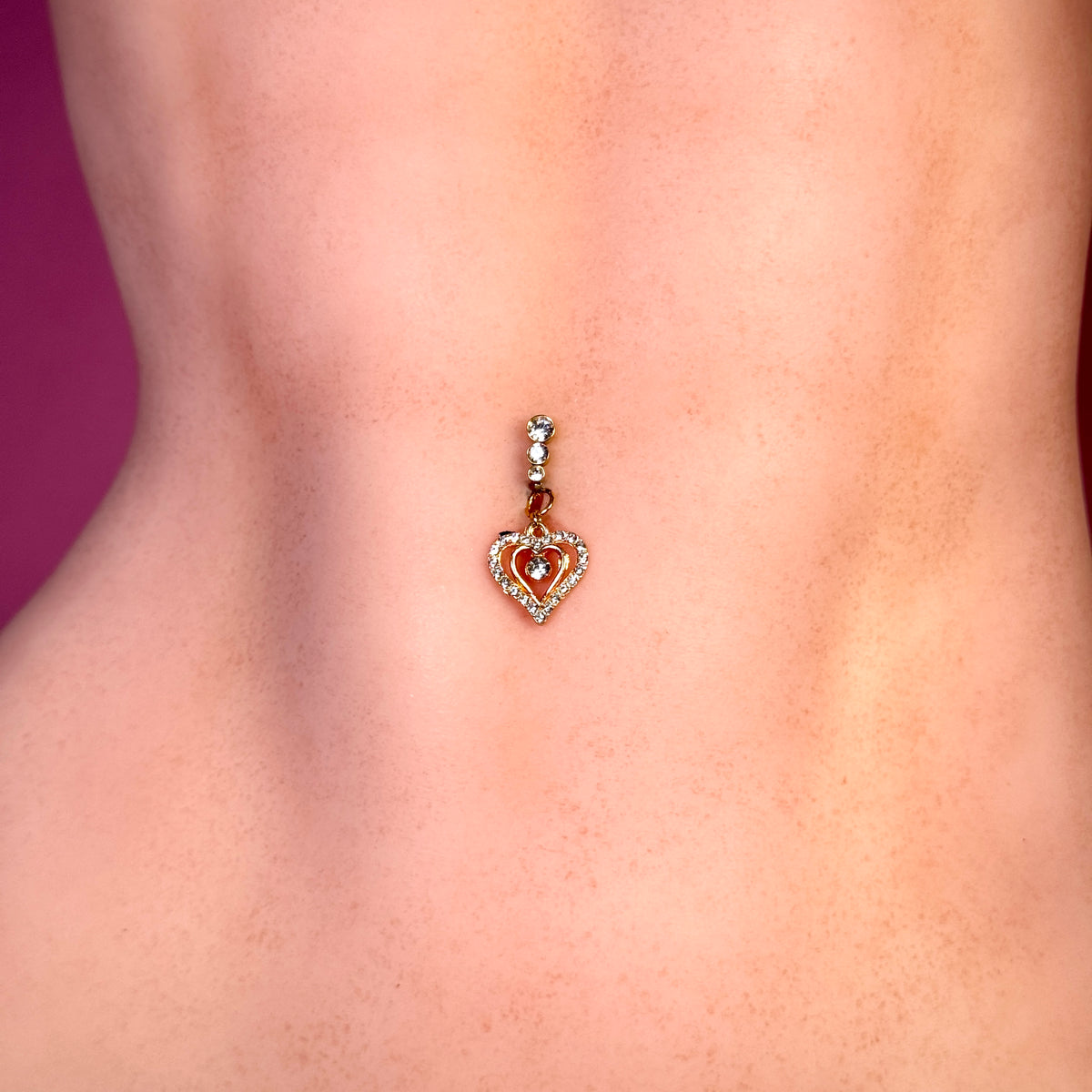 Royal Heart Crystal Charm