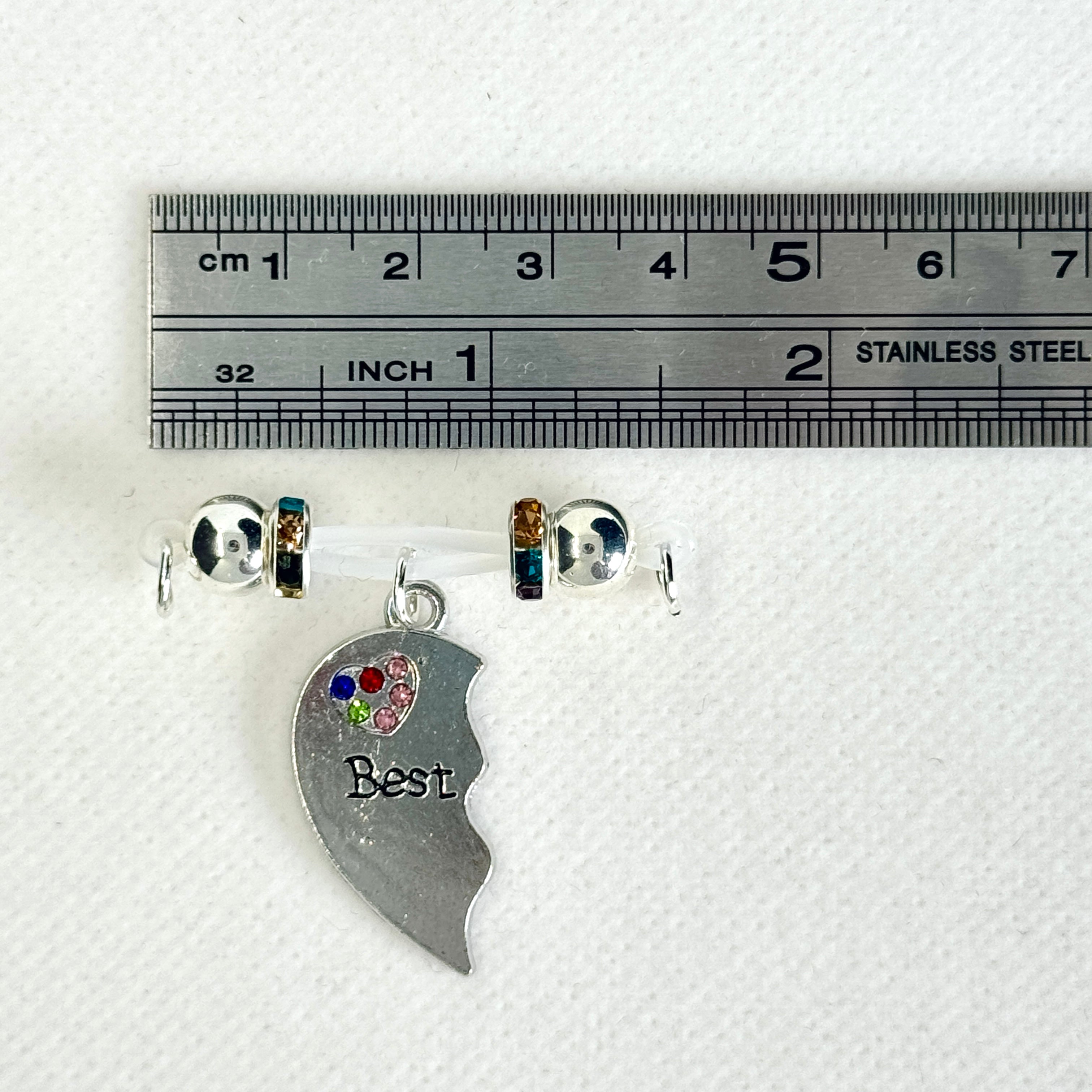 Crystal Link BFF Heart Set