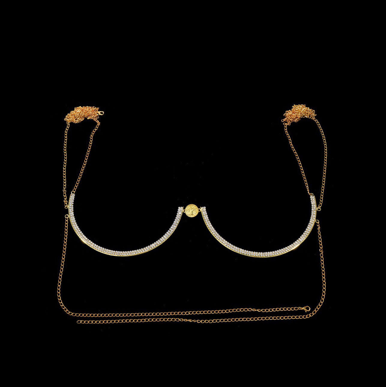 Minimalist style versatile full diamond brooch