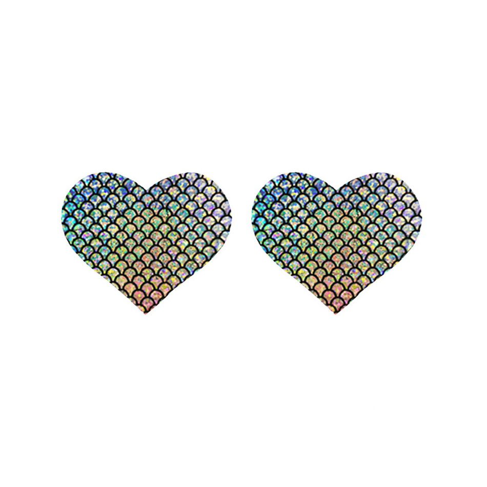 Iridescent Mermaid Scale Nipple Covers