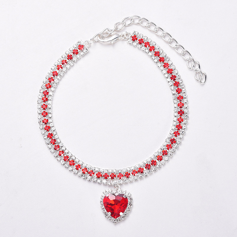 Rhinestone pet necklace