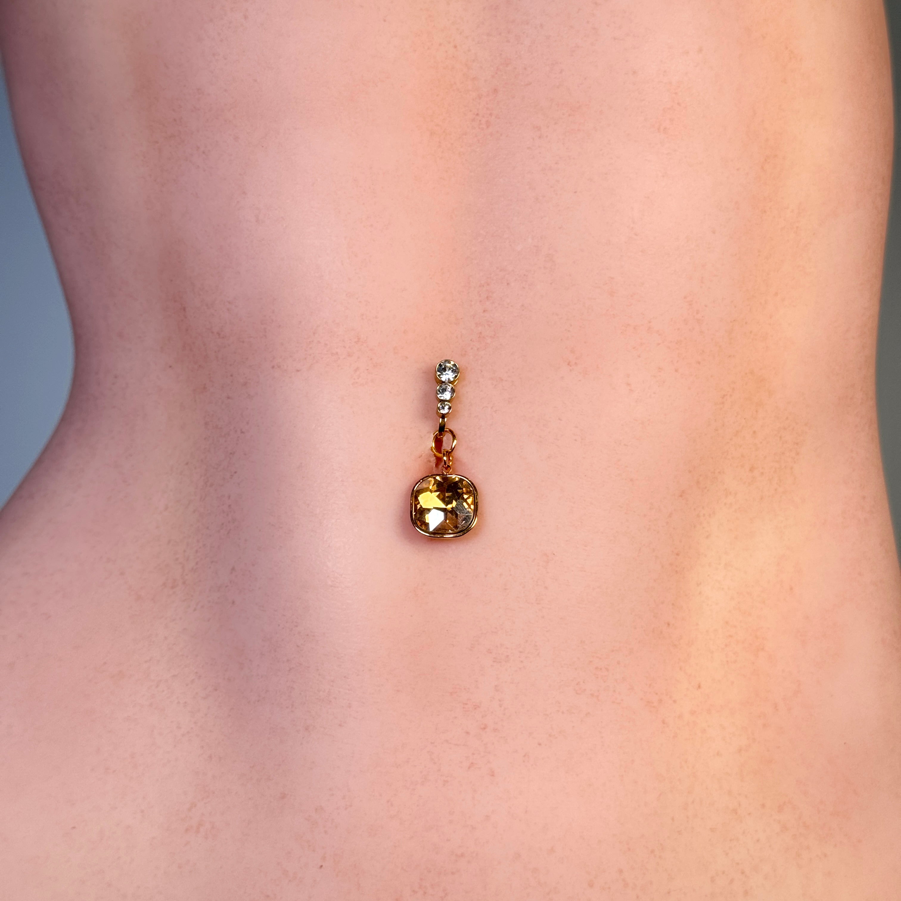 Aurelia Crystal Belly Clip